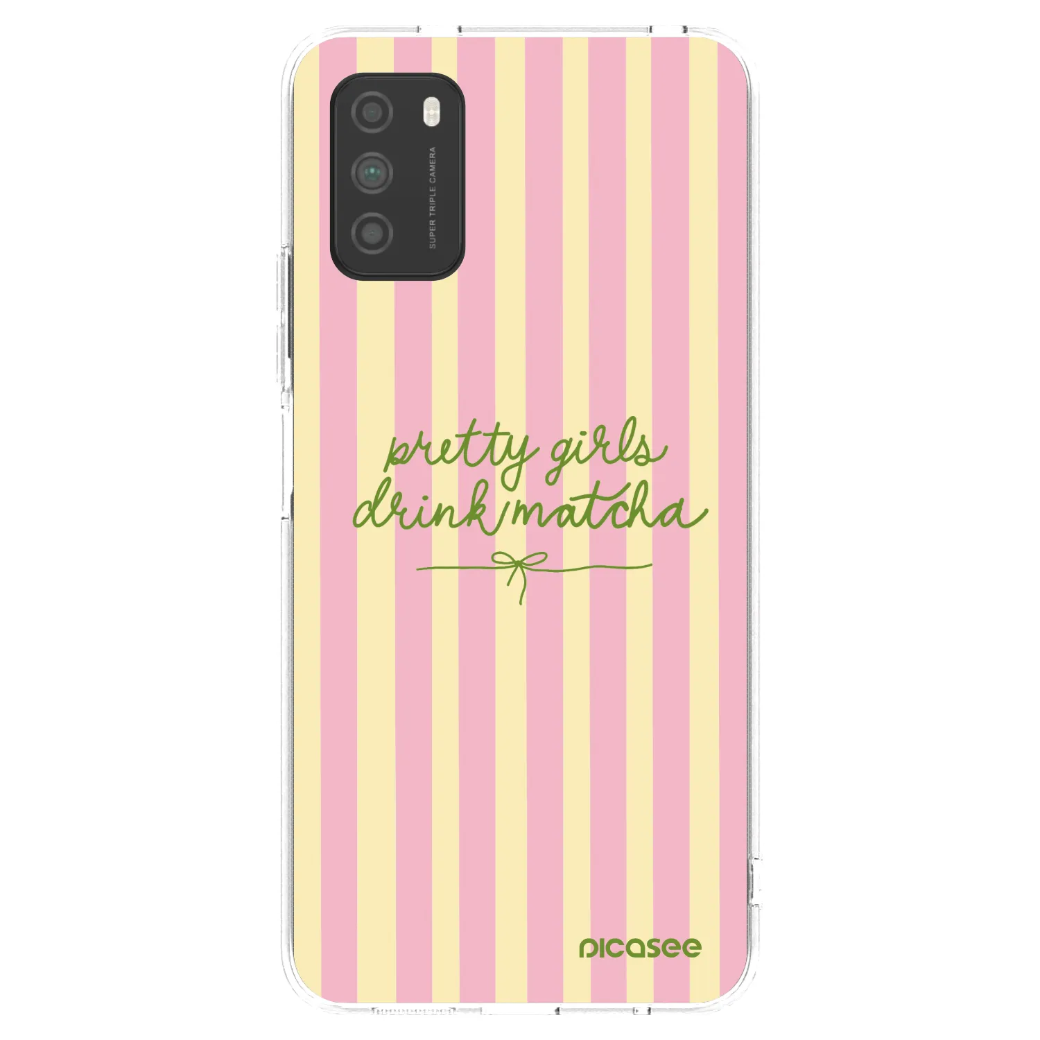 Picasee silikonový průhledný obal pro Xiaomi Poco M3 - Pretty matcha