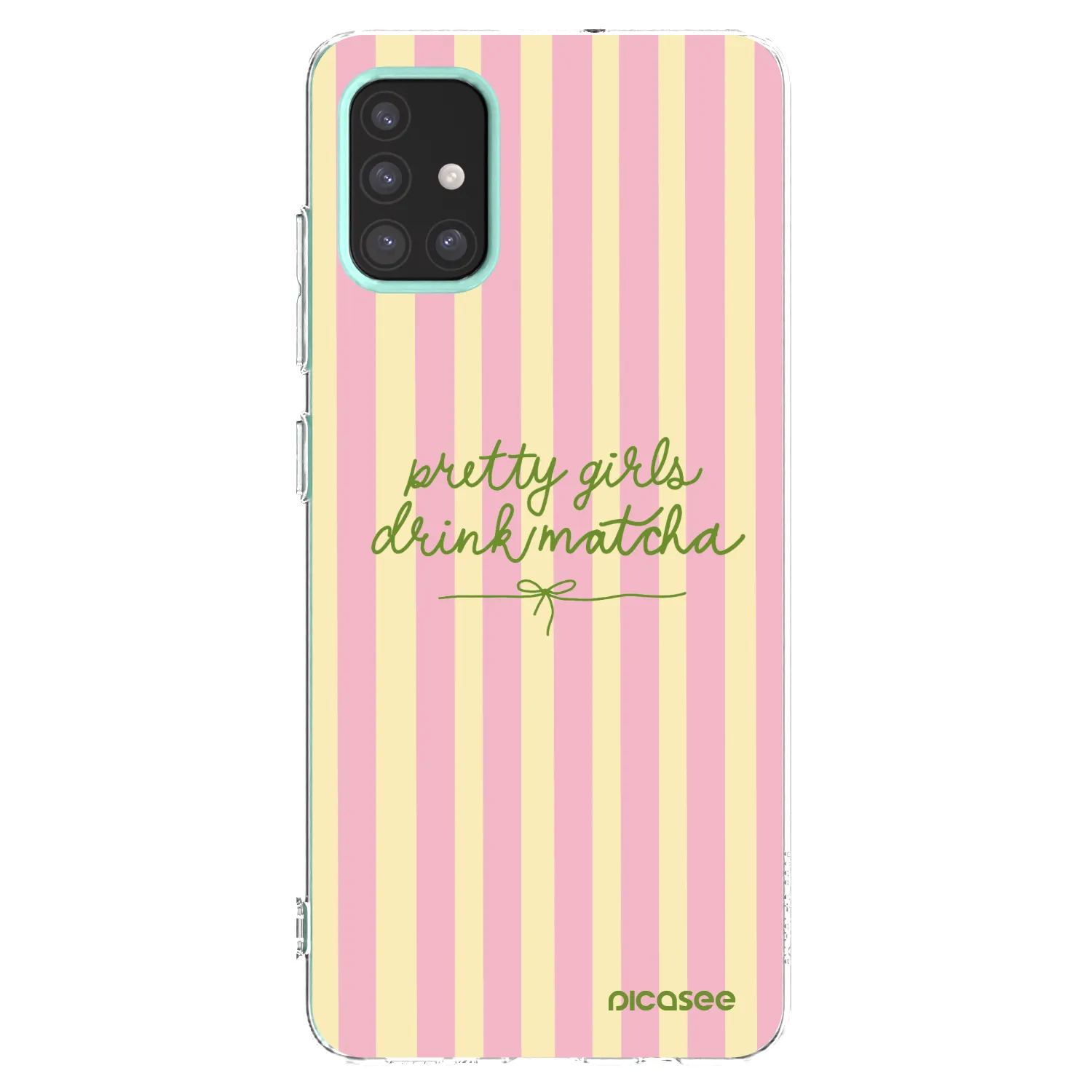 Picasee silikonový průhledný obal pro Samsung Galaxy M31s - Pretty matcha