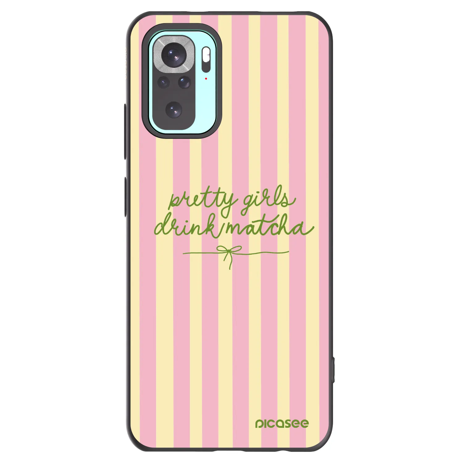 Picasee silikonový černý obal pro Xiaomi Redmi Note 10 Pro - Pretty matcha