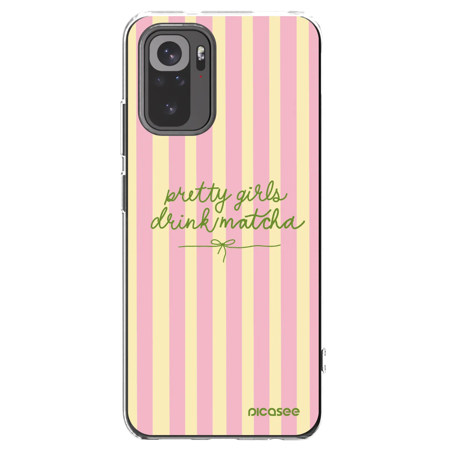Picasee silikonový průhledný obal pro Xiaomi Redmi Note 10S - Pretty matcha