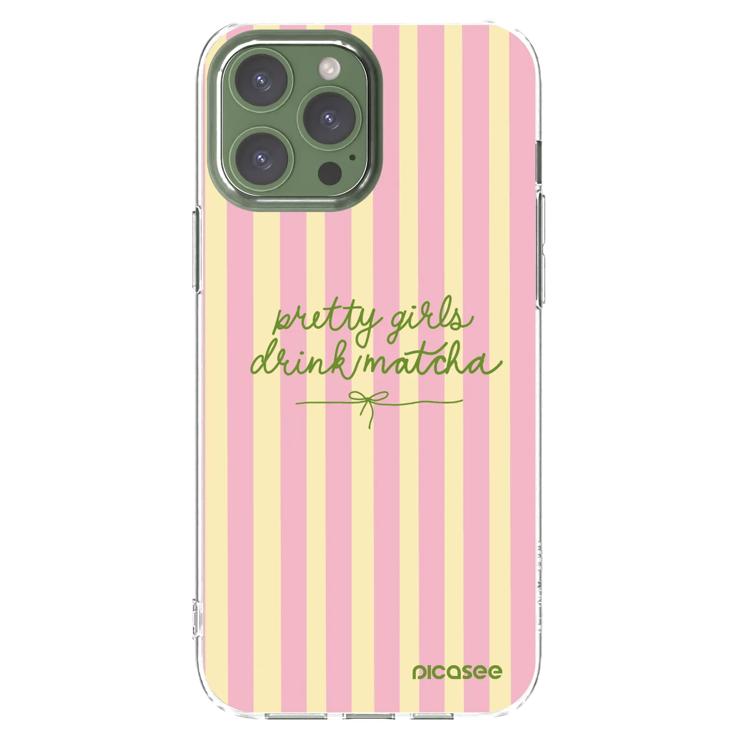 Picasee silikonový průhledný obal pro Apple iPhone 13 Pro Max - Pretty matcha