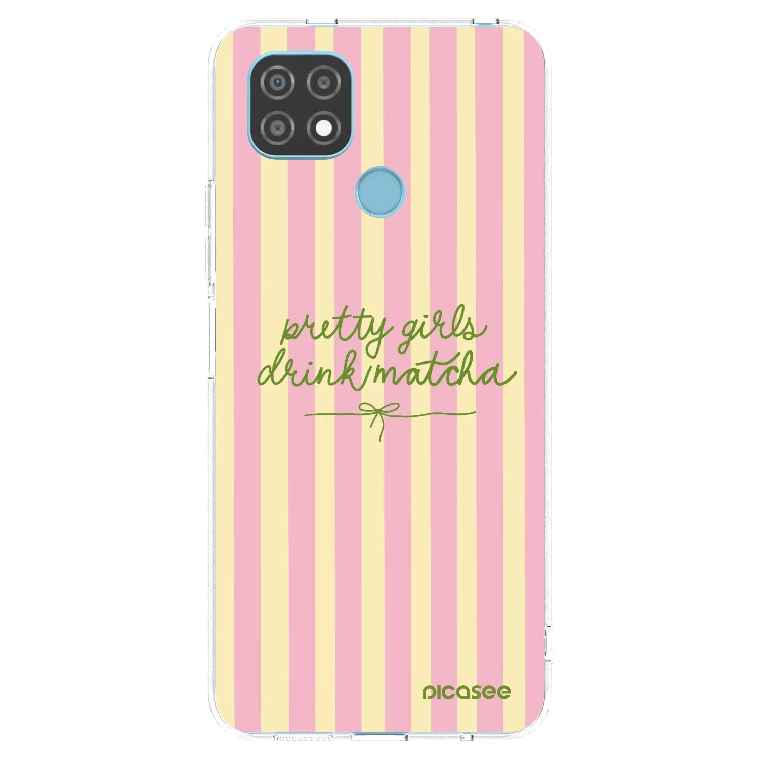 Picasee silikonový průhledný obal pro Realme C21 - Pretty matcha