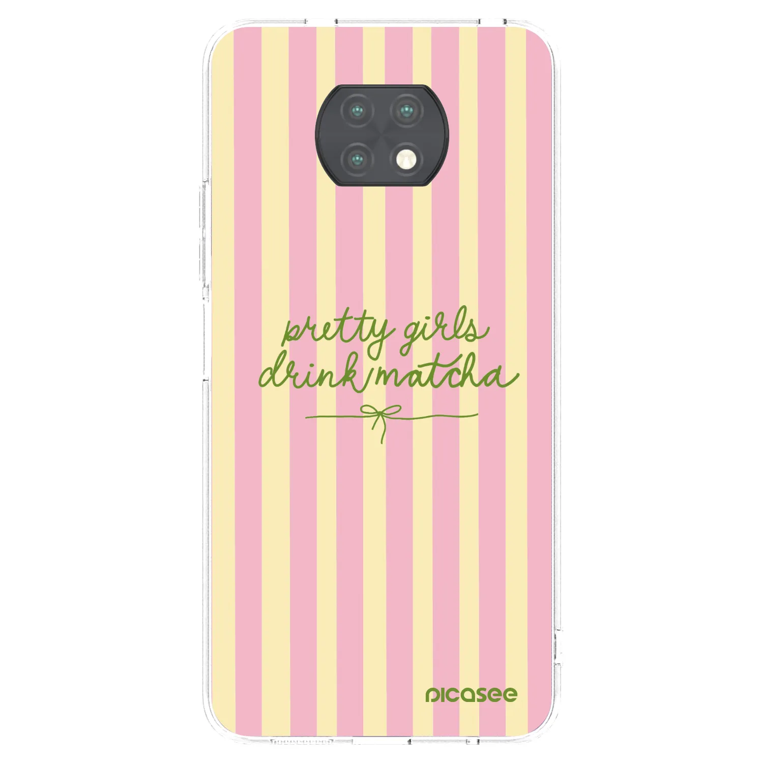 Picasee silikonový průhledný obal pro Xiaomi Redmi Note 9T - Pretty matcha