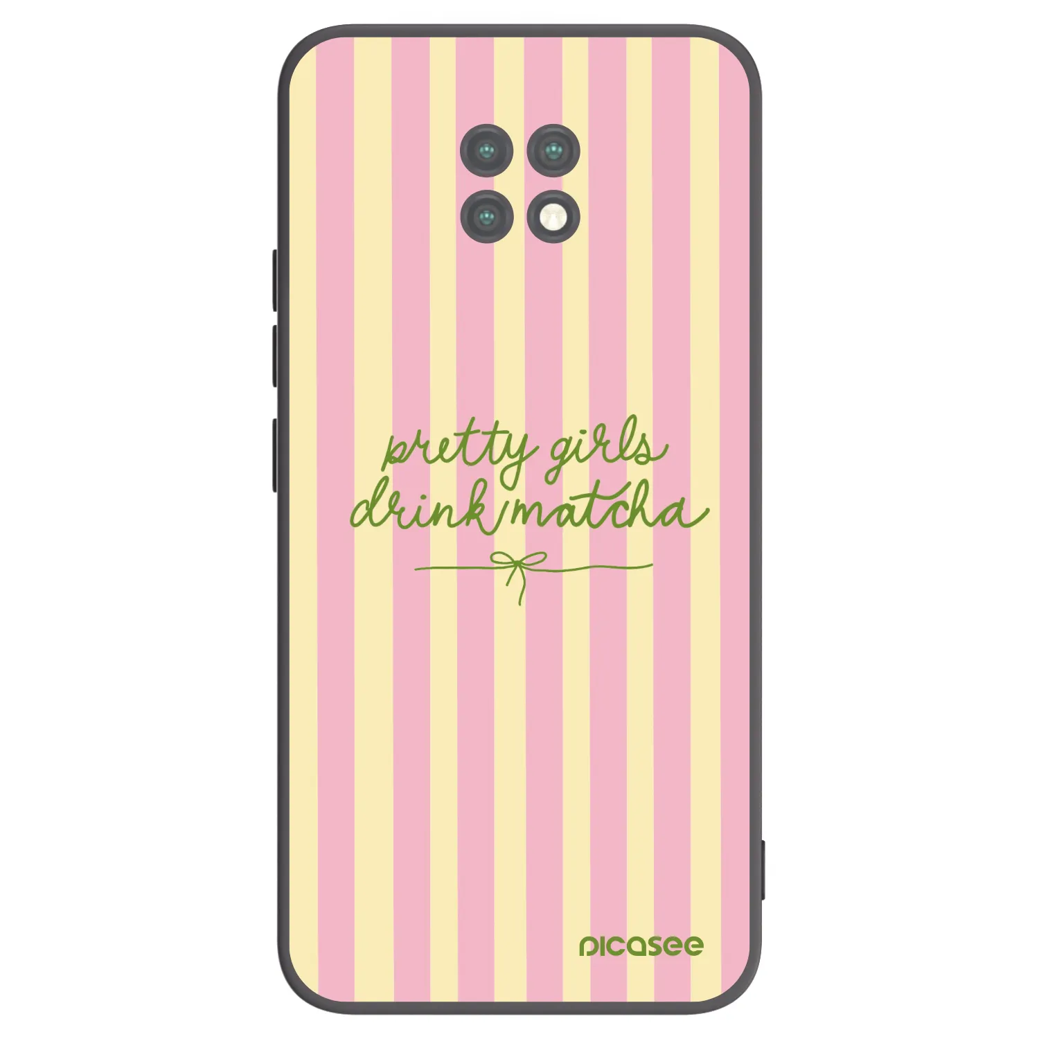 Picasee silikonový černý obal pro Xiaomi Redmi Note 9T - Pretty matcha