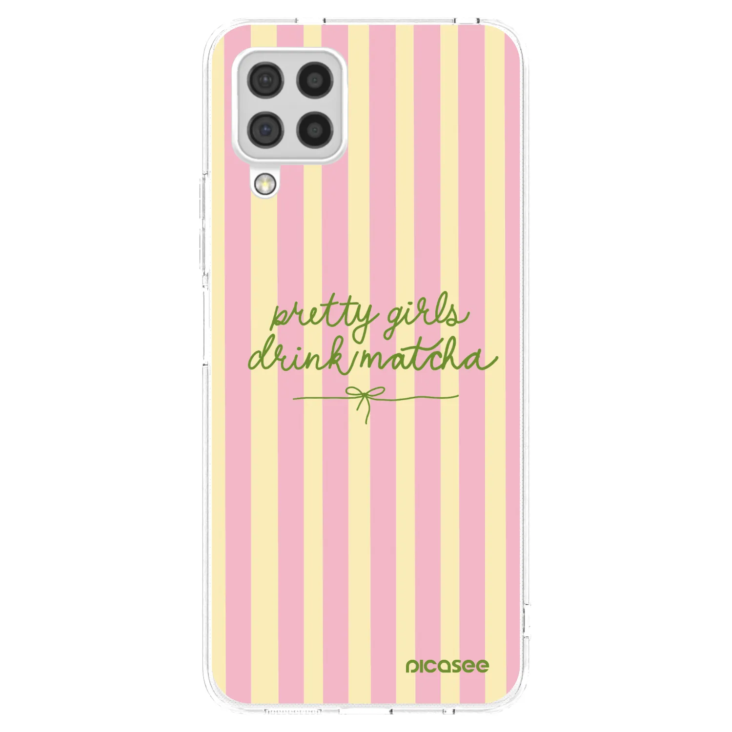 Picasee silikonový průhledný obal pro Samsung Galaxy A22 A225F 4G - Pretty matcha