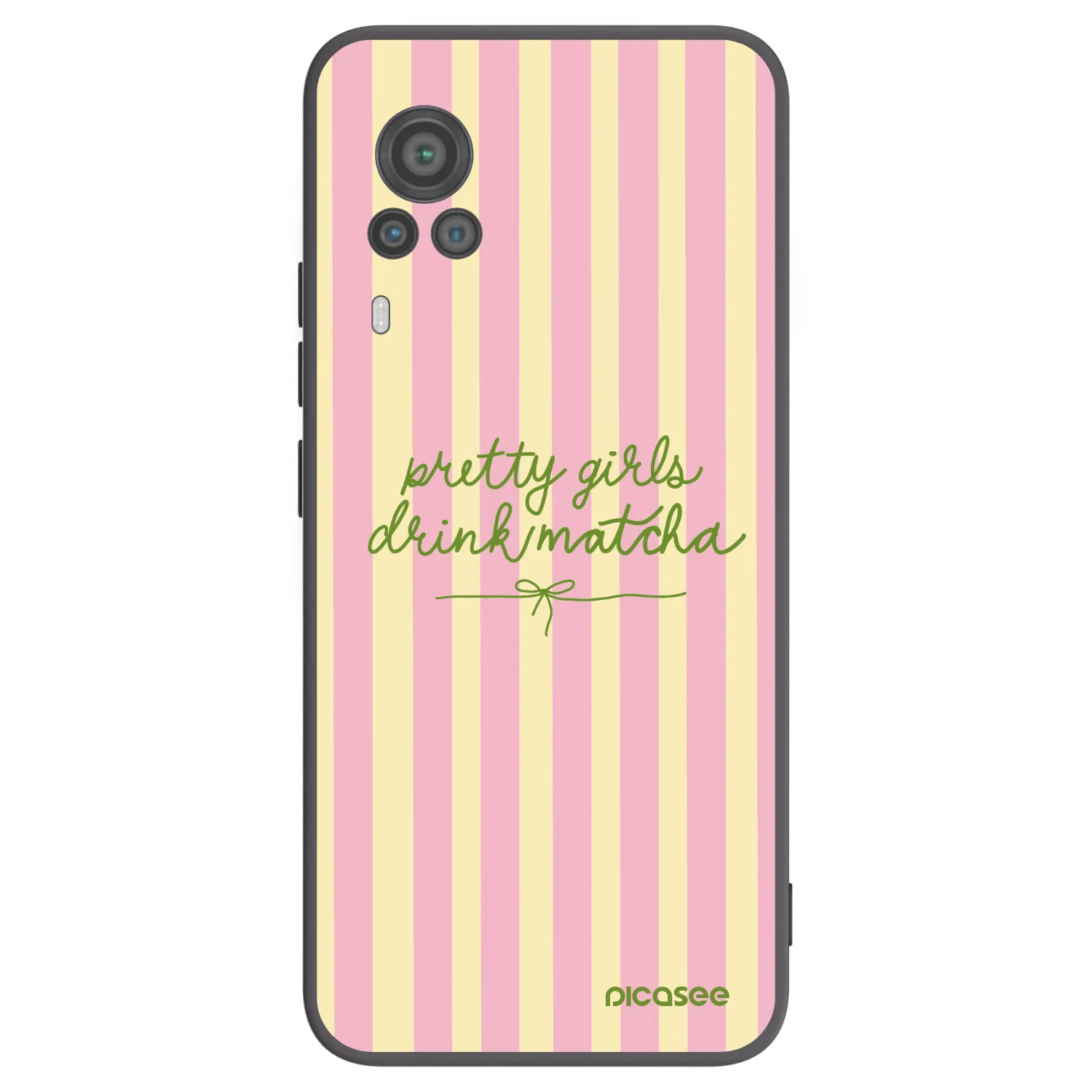 Picasee silikonový černý obal pro Vivo X60 Pro 5G - Pretty matcha