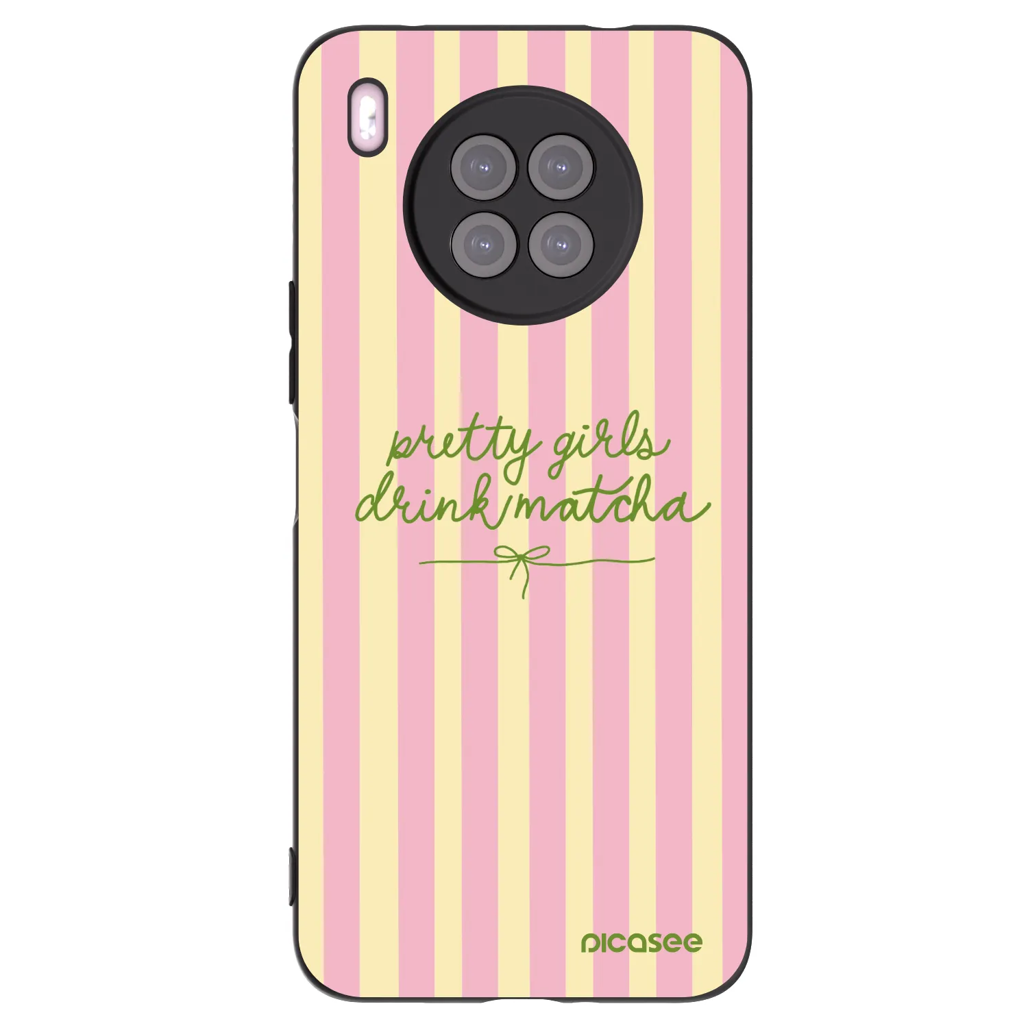 Picasee silikonový černý obal pro Huawei Nova 8i - Pretty matcha