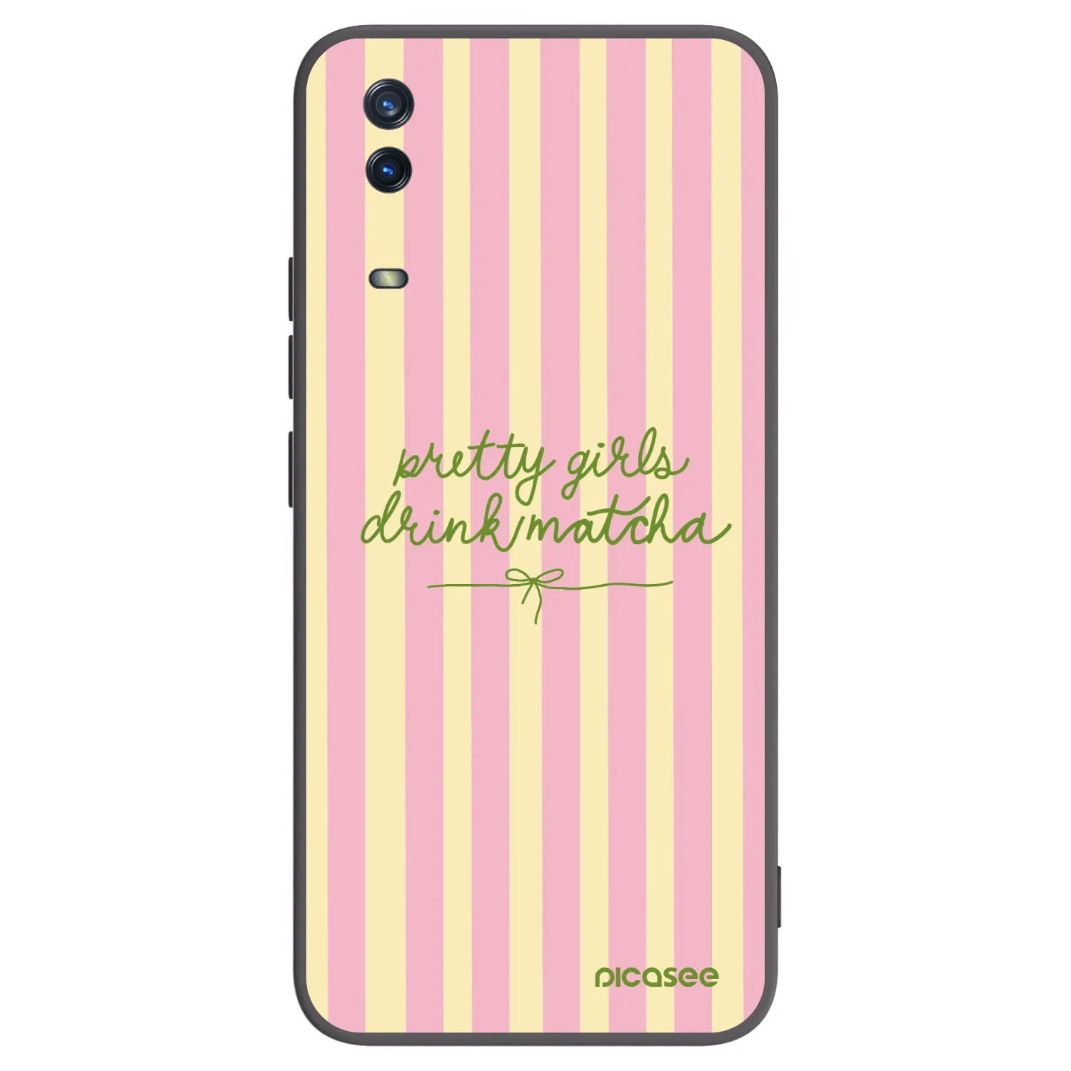 Picasee silikonový černý obal pro Vivo Y11s - Pretty matcha