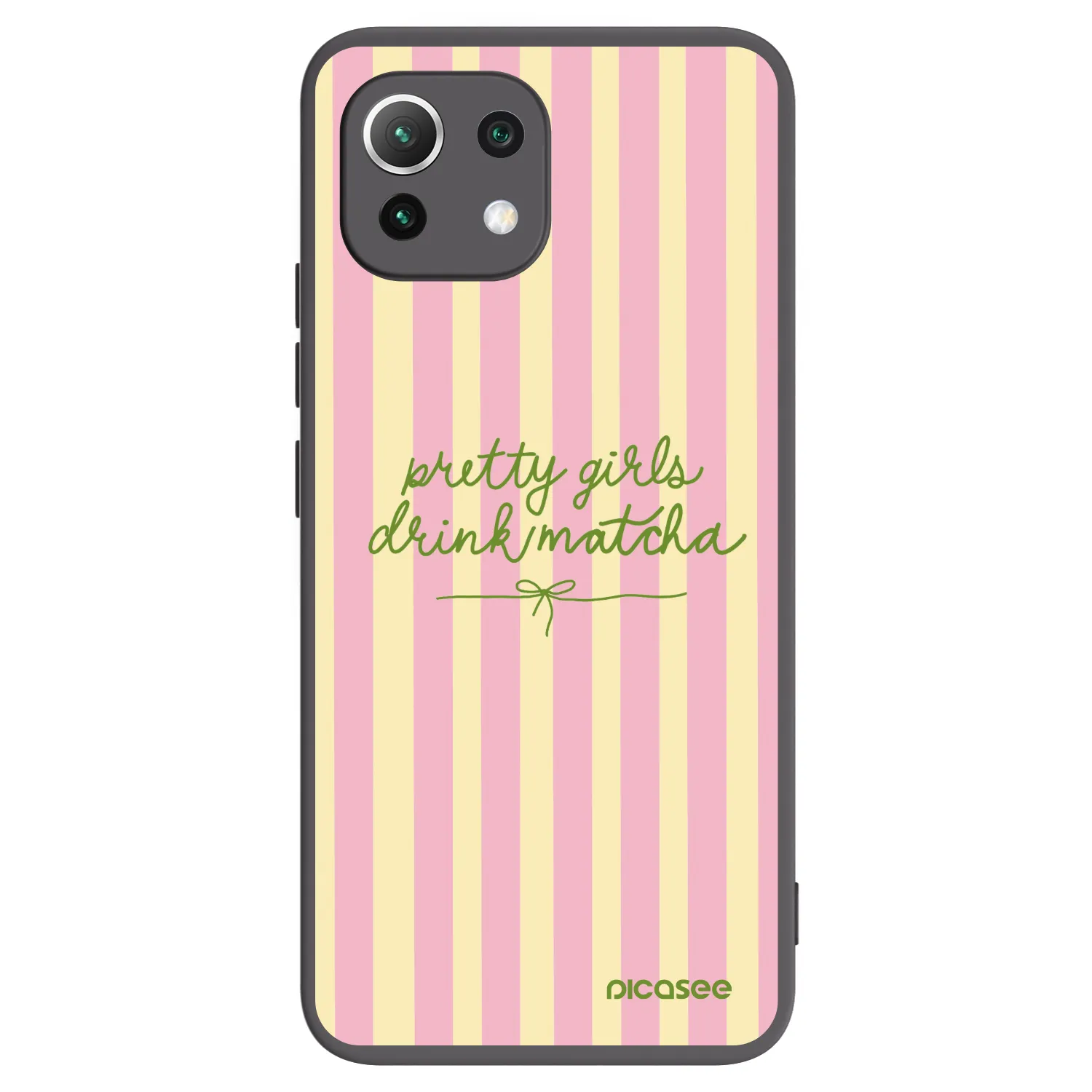 Picasee silikonový černý obal pro Xiaomi 11 Lite 5G NE - Pretty matcha