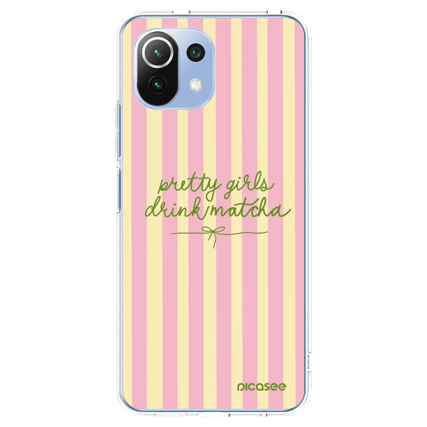 Picasee silikonový průhledný obal pro Xiaomi 11 Lite 5G NE - Pretty matcha