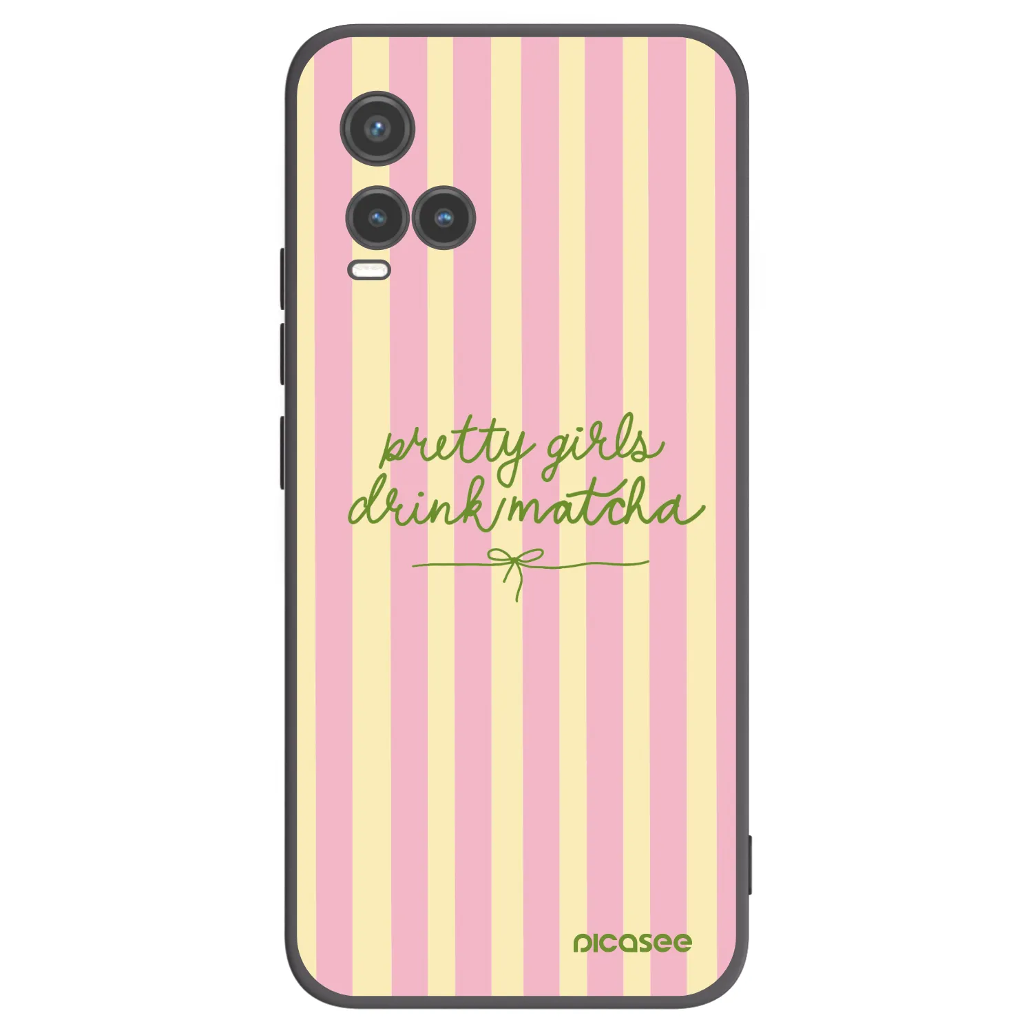 Picasee silikonový černý obal pro Vivo Y33s - Pretty matcha