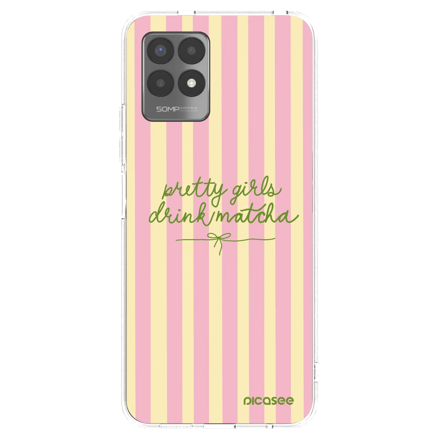 Picasee silikonový průhledný obal pro Realme 8i - Pretty matcha