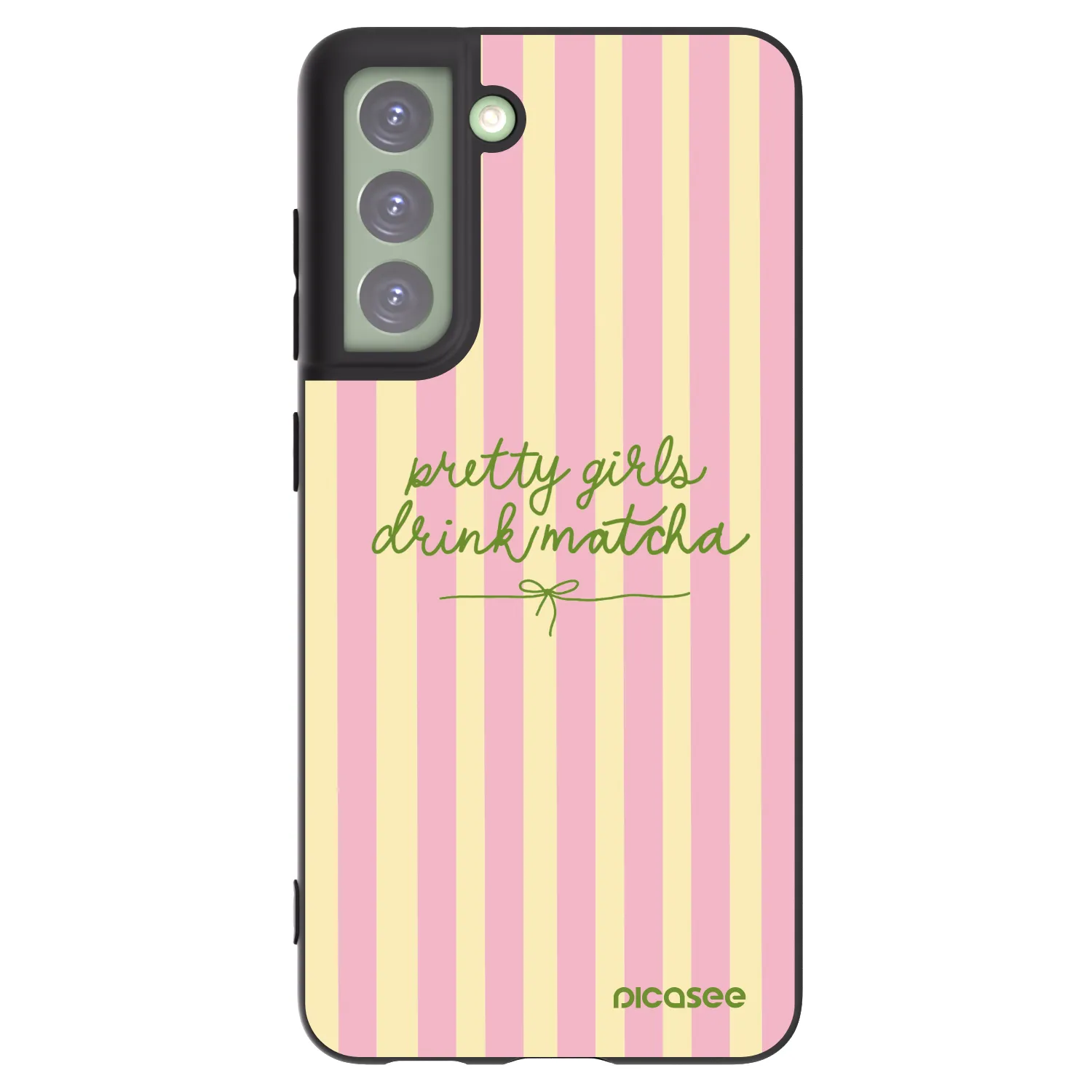 Picasee silikonový černý obal pro Samsung Galaxy S21 FE 5G - Pretty matcha