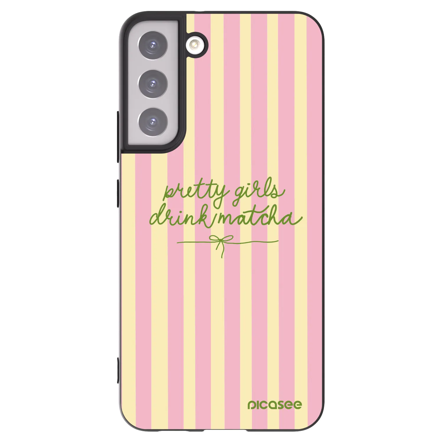 Picasee silikonový černý obal pro Samsung Galaxy S22+ 5G - Pretty matcha