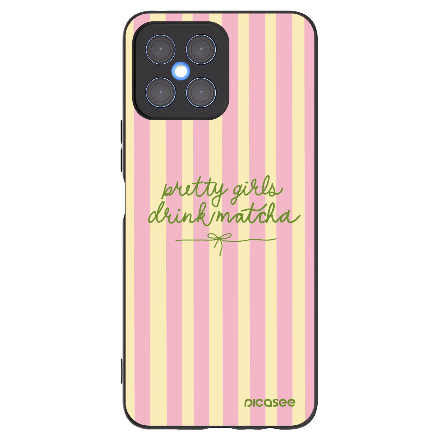 Picasee silikonový černý obal pro Honor X8 4G - Pretty matcha