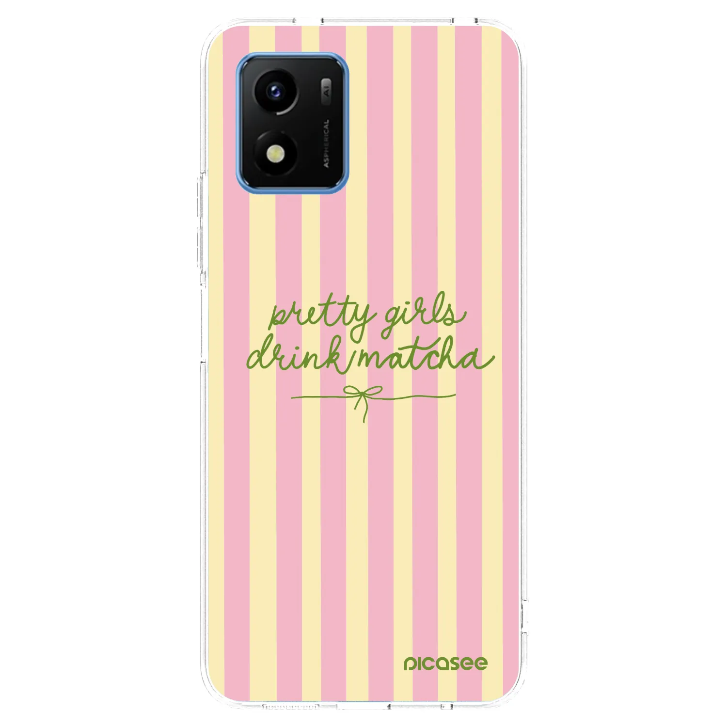 Picasee silikonový průhledný obal pro Vivo Y01 - Pretty matcha