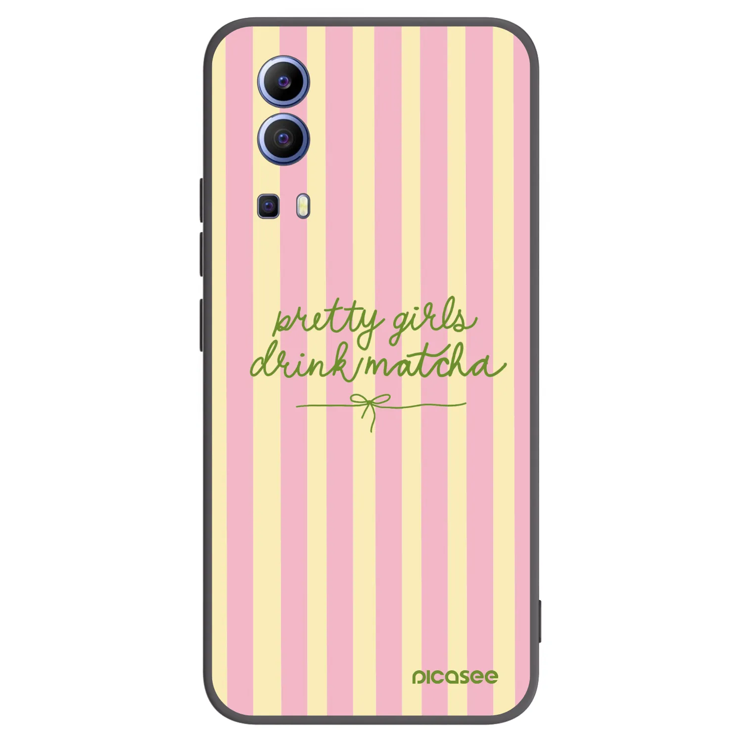 Picasee silikonový černý obal pro Vivo Y52 5G - Pretty matcha