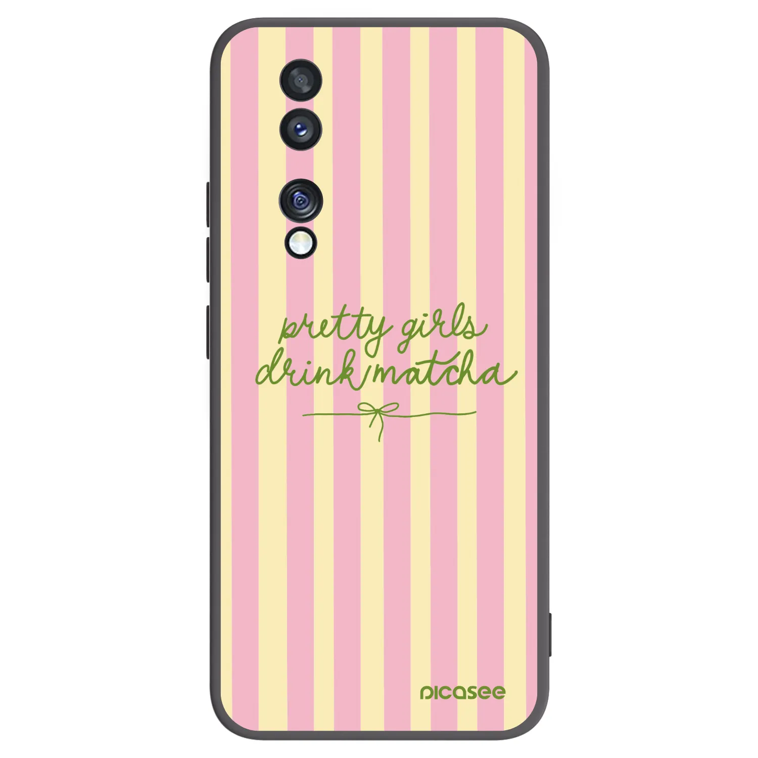 Picasee silikonový černý obal pro Honor 70 - Pretty matcha
