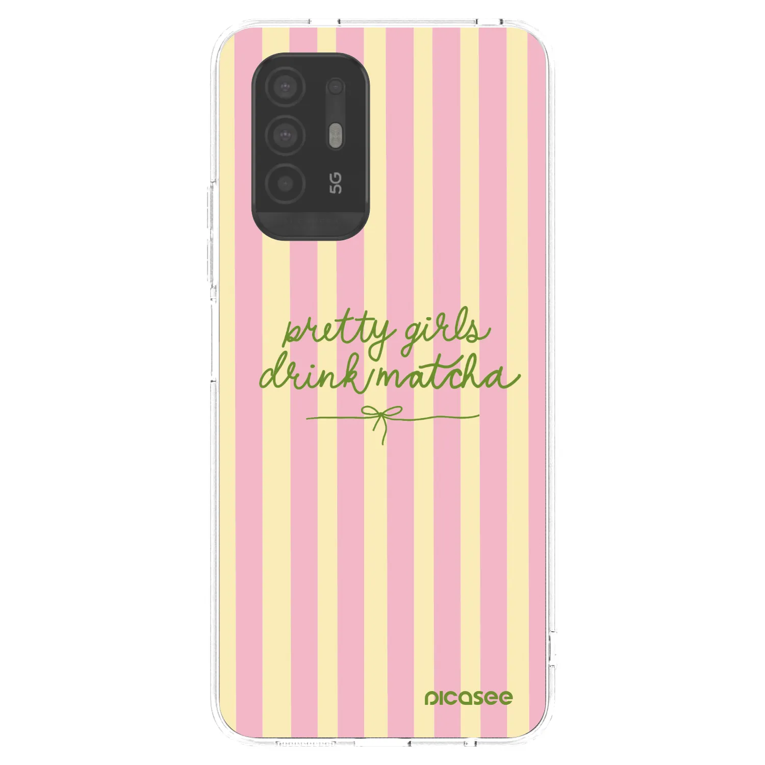 Picasee silikonový průhledný obal pro OPPO A94 5G - Pretty matcha