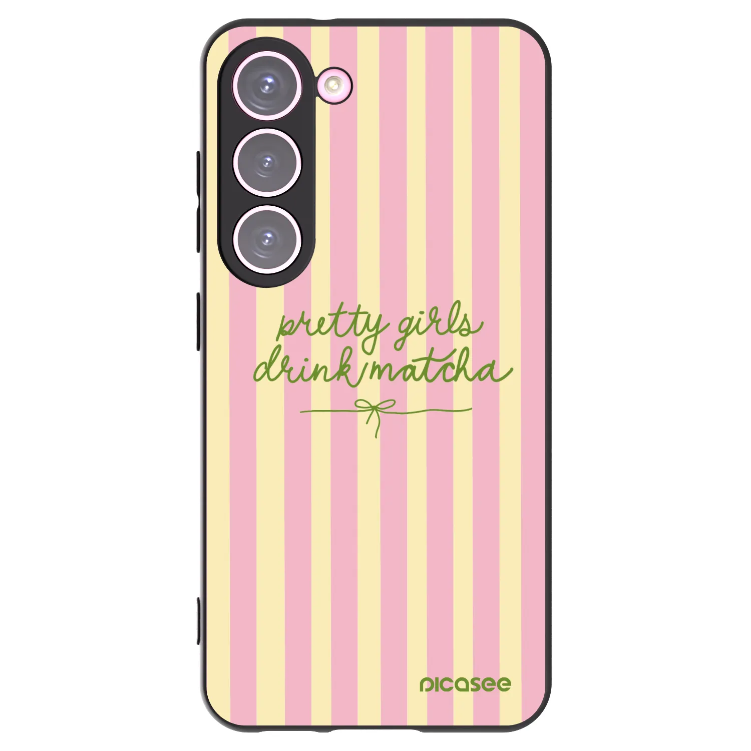 Picasee silikonový černý obal pro Samsung Galaxy S23 5G - Pretty matcha