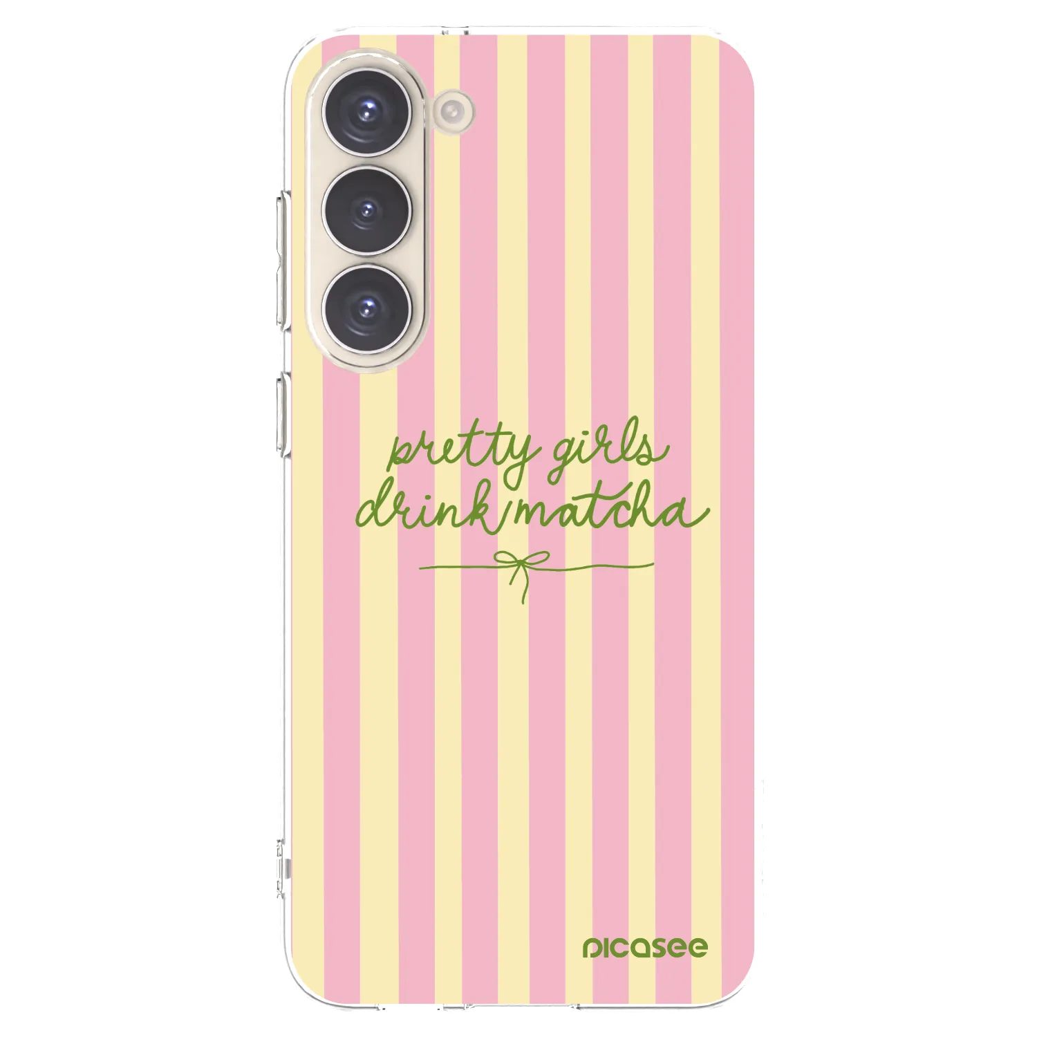 Picasee silikonový průhledný obal pro Samsung Galaxy S23+ 5G - Pretty matcha
