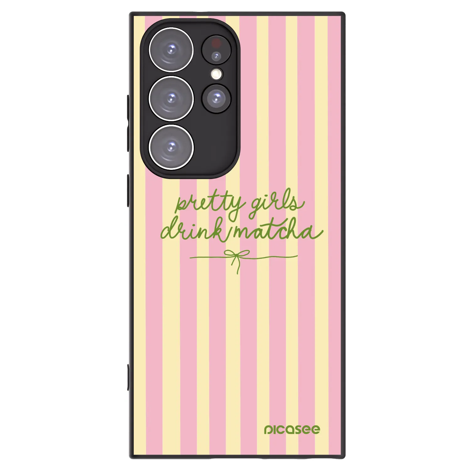 Picasee silikonový černý obal pro Samsung Galaxy S23 Ultra 5G - Pretty matcha