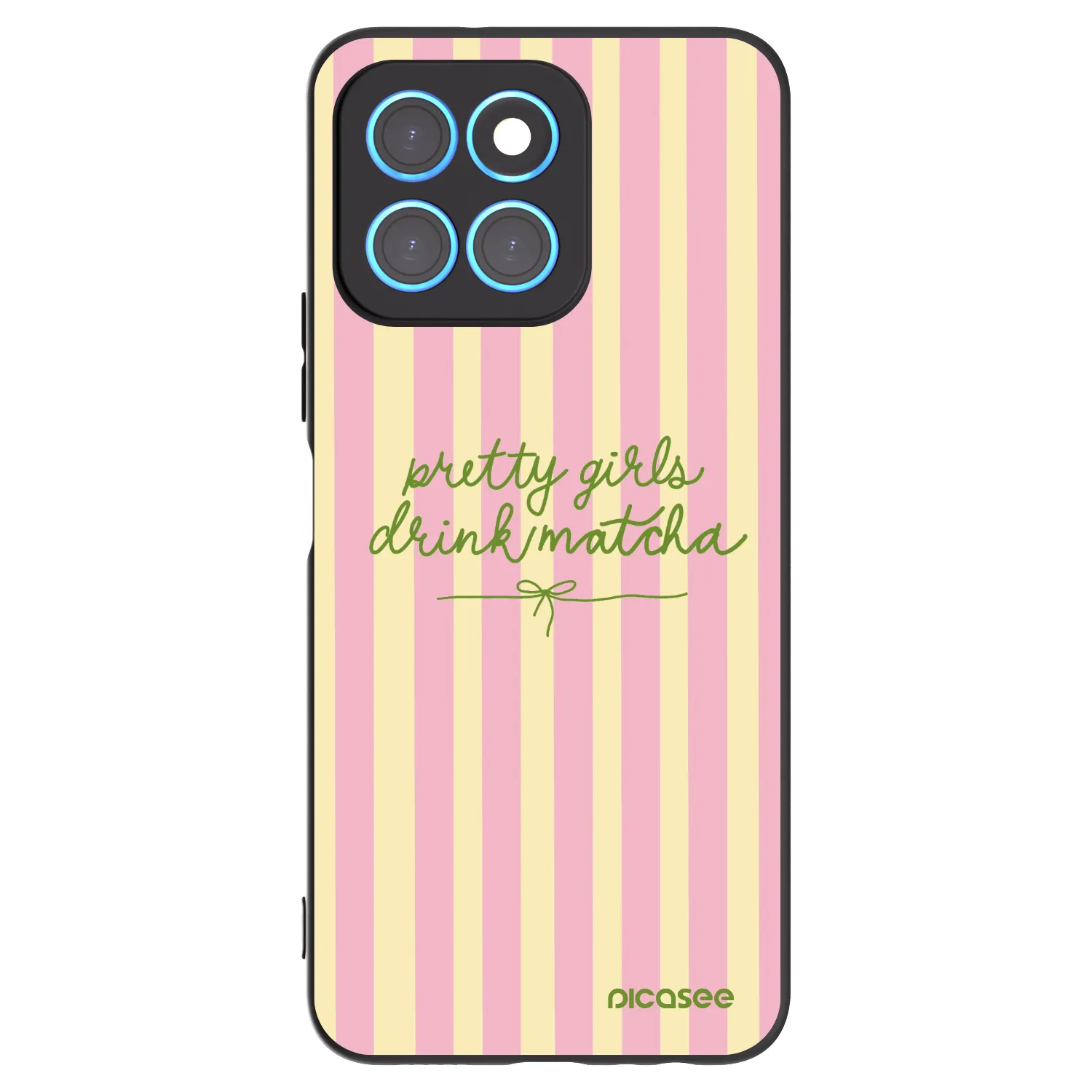 Picasee silikonový černý obal pro Honor X8 5G - Pretty matcha