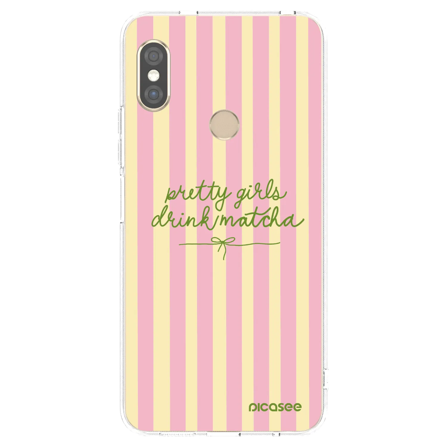 Picasee silikonový průhledný obal pro Xiaomi Redmi Note 5 Global - Pretty matcha