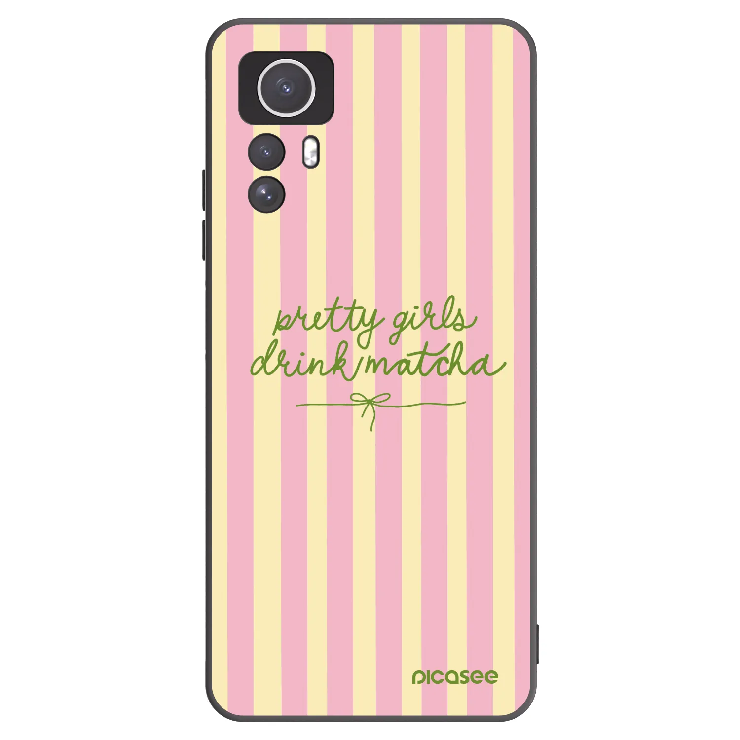 Picasee silikonový černý obal pro Xiaomi Redmi Note 12S - Pretty matcha