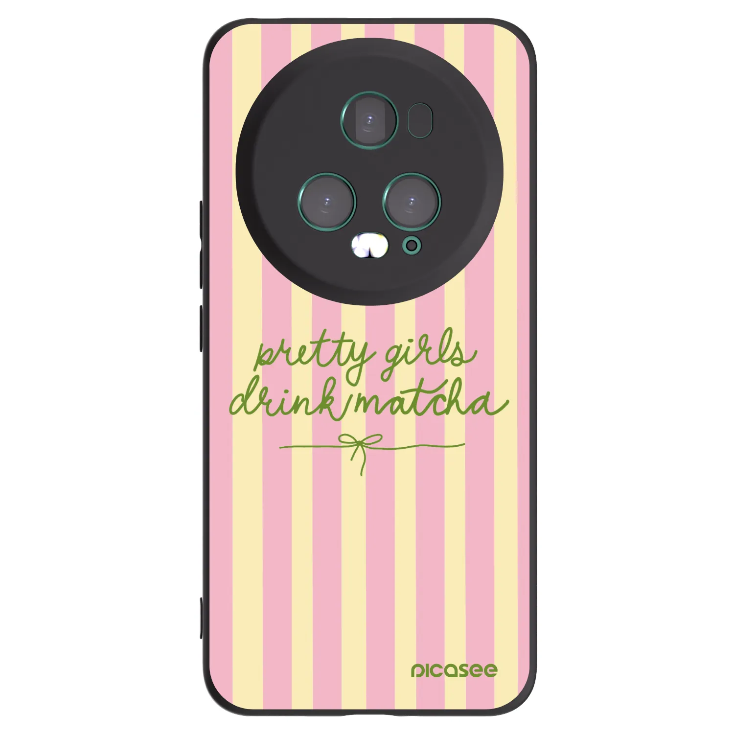 Picasee silikonový černý obal pro Honor Magic5 Pro - Pretty matcha
