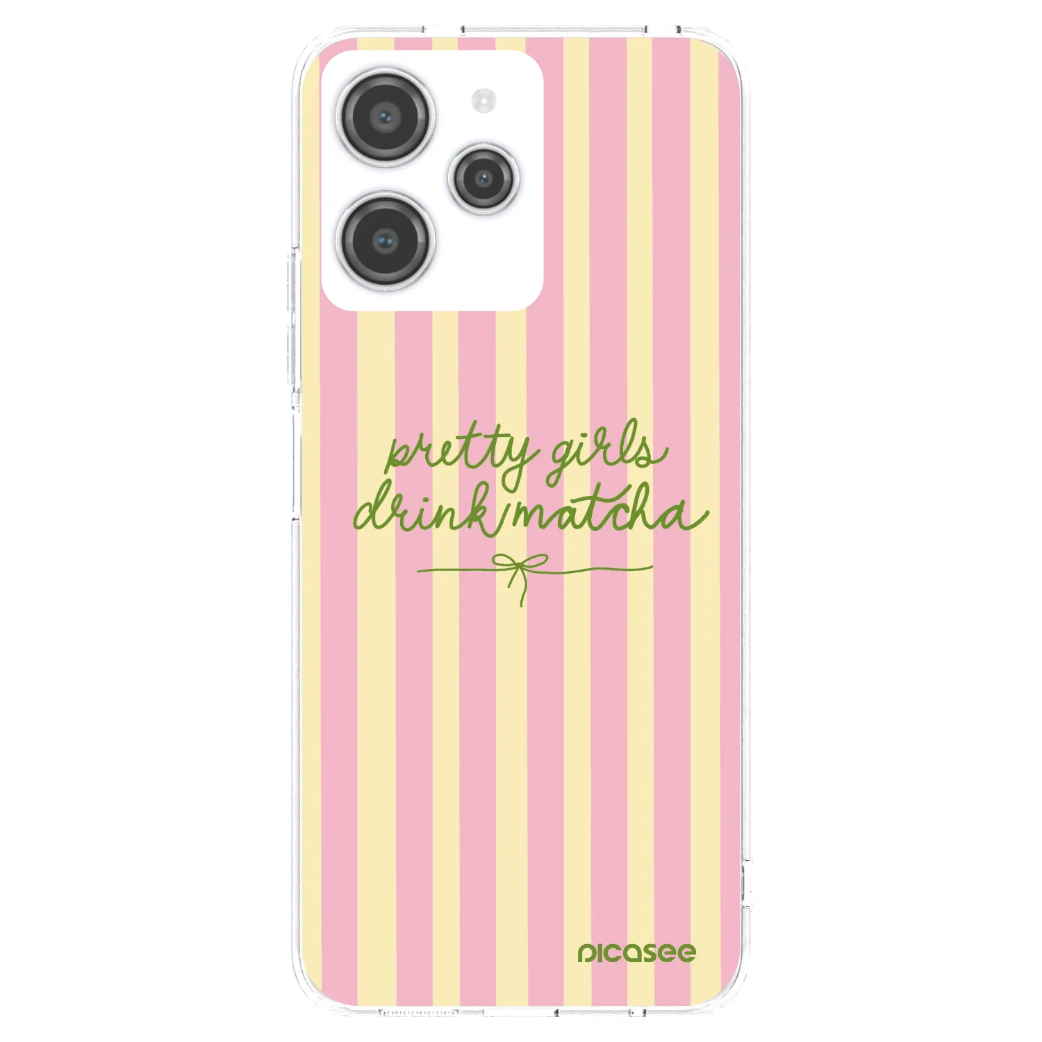 Picasee silikonový průhledný obal pro Xiaomi Redmi 12 4G - Pretty matcha