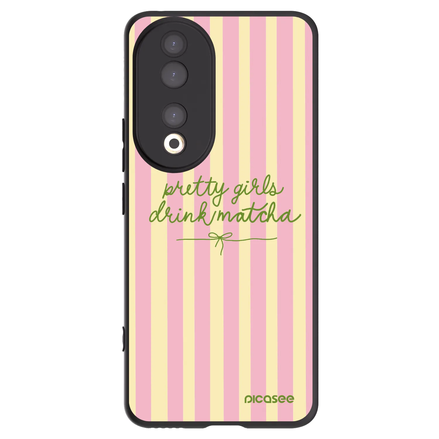 Picasee silikonový černý obal pro Honor 90 5G - Pretty matcha