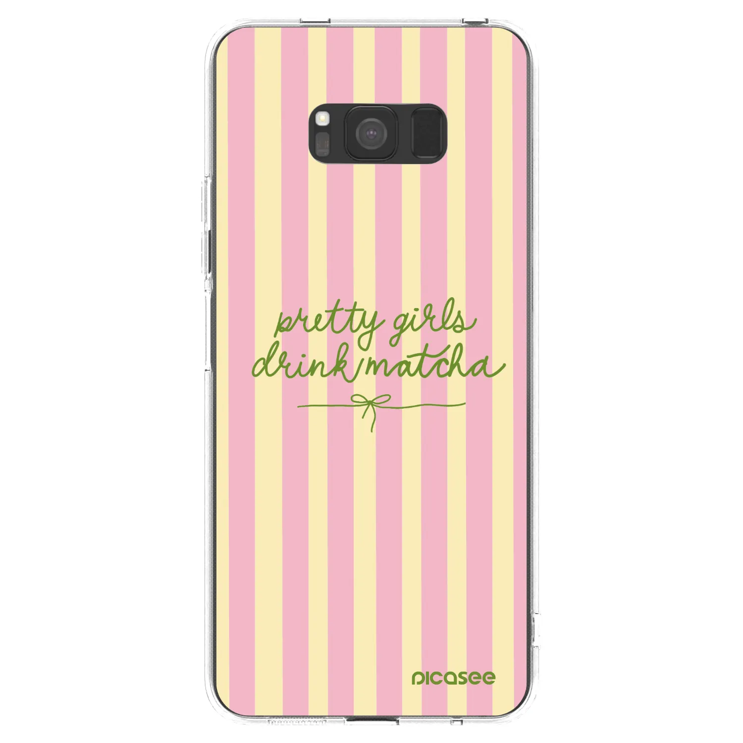 Picasee silikonový průhledný obal pro Samsung Galaxy S8 G950F - Pretty matcha
