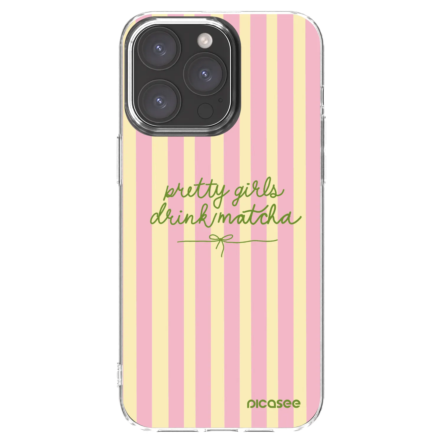 Picasee silikonový průhledný obal pro Apple iPhone 15 Pro Max - Pretty matcha