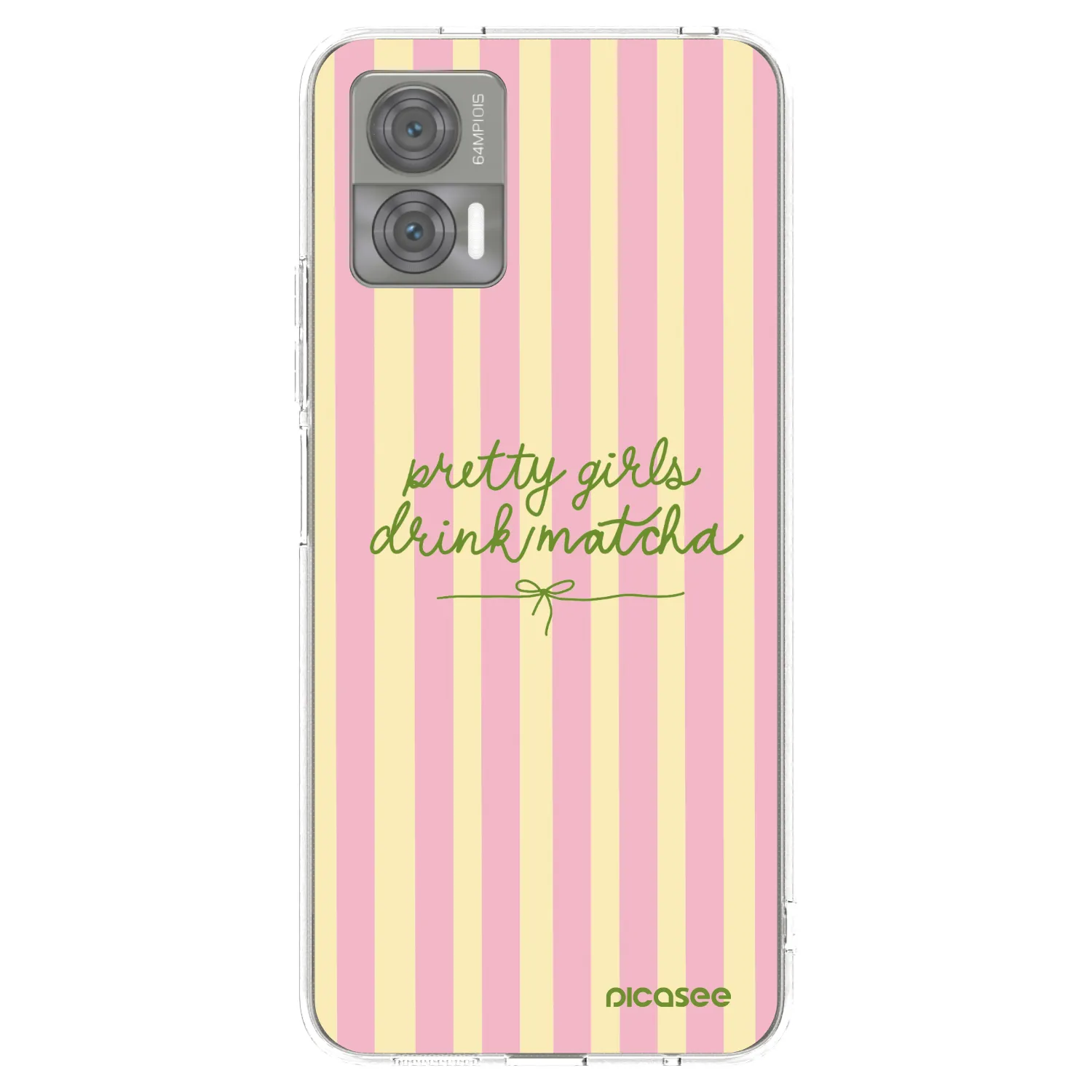 Picasee silikonový průhledný obal pro Motorola Edge 30 Neo - Pretty matcha