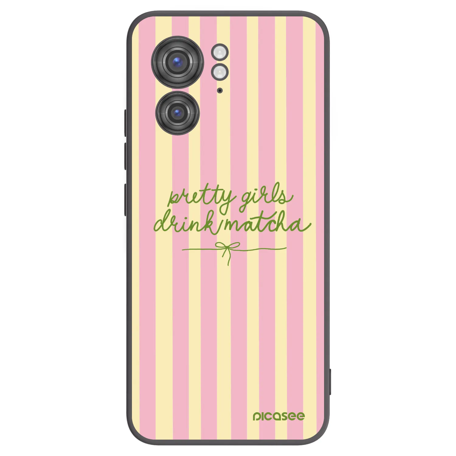 Picasee silikonový černý obal pro Motorola Edge 40 - Pretty matcha
