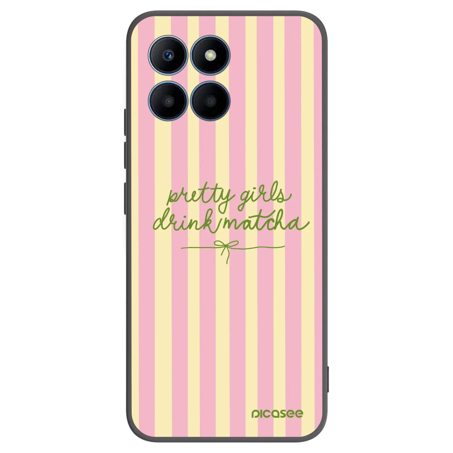 Picasee silikonový černý obal pro Honor 70 Lite - Pretty matcha