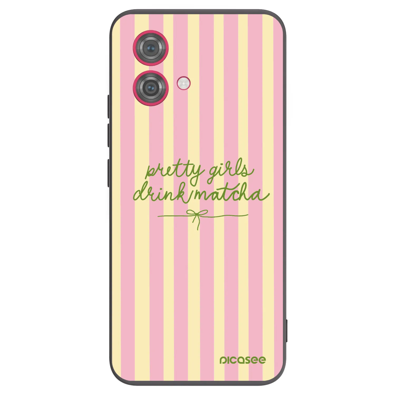 Picasee silikonový černý obal pro Motorola Moto G84 5G - Pretty matcha