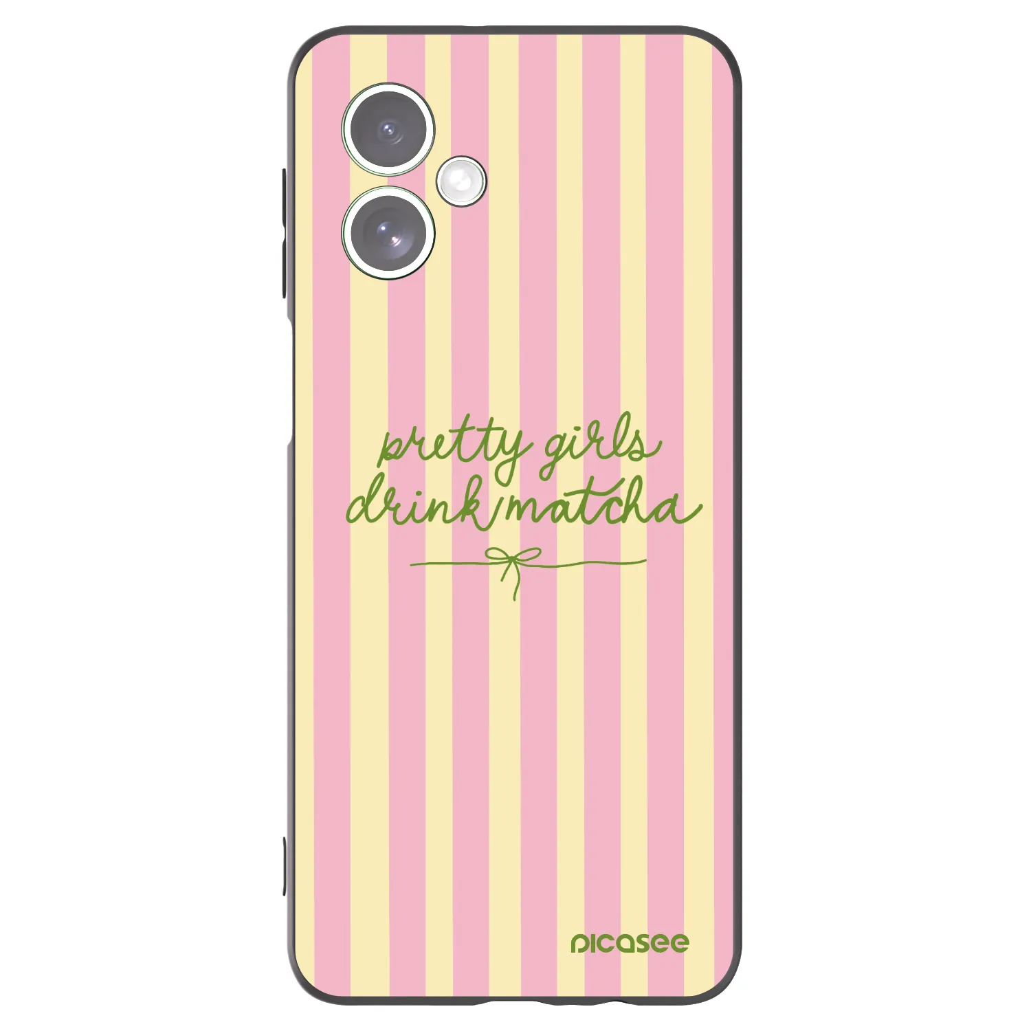 Picasee silikonový černý obal pro Motorola Moto G54 5G - Pretty matcha