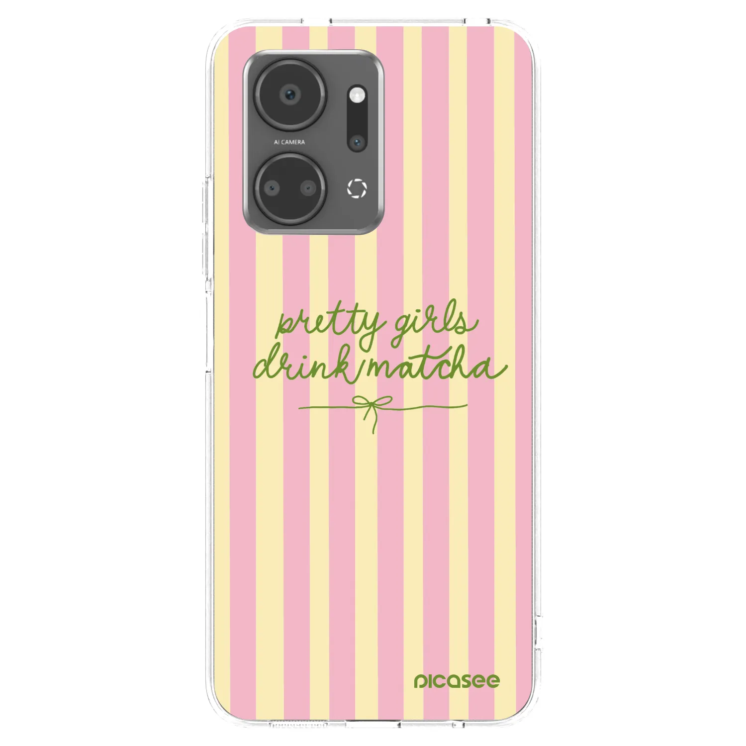 Picasee silikonový průhledný obal pro Honor X7a - Pretty matcha