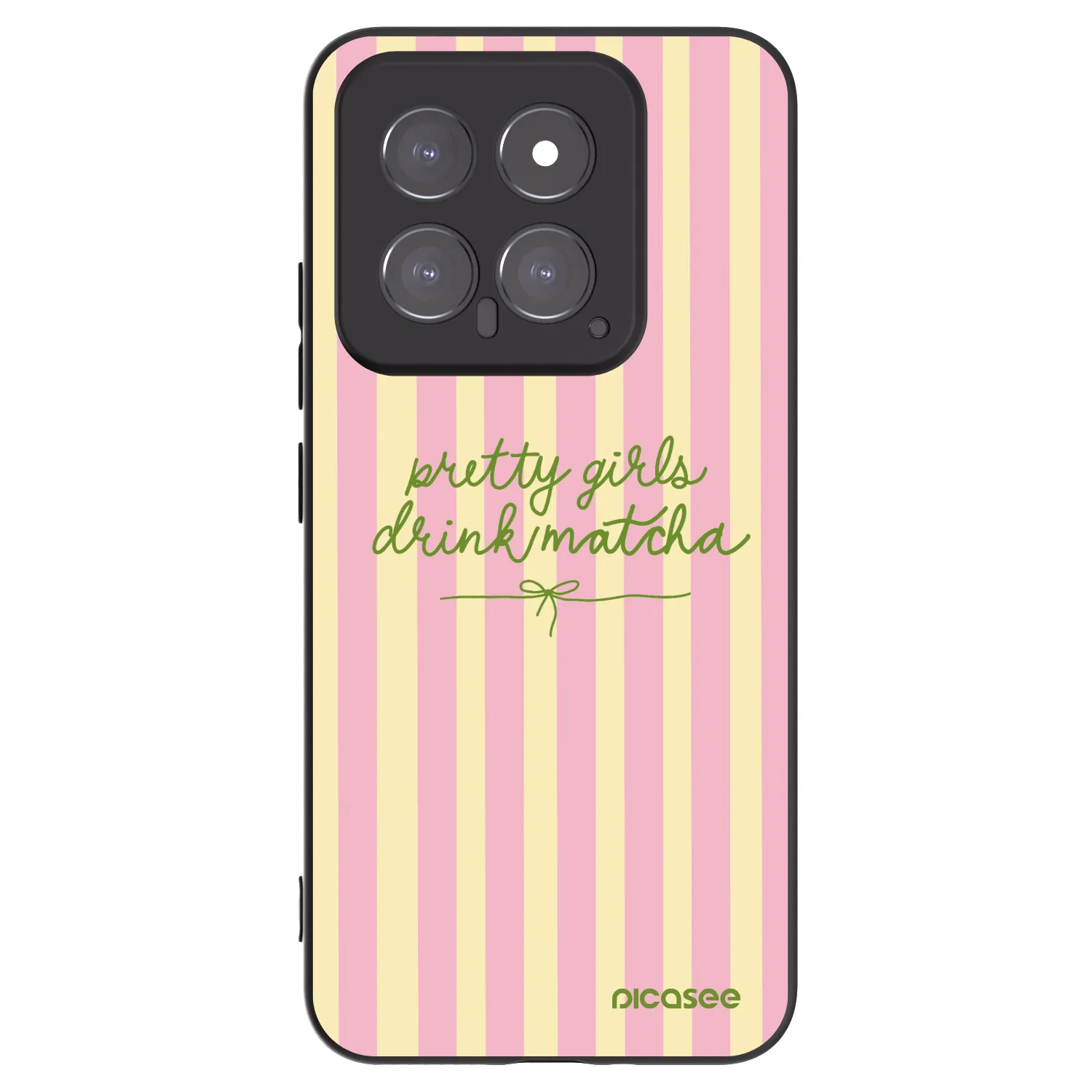 Picasee silikonový černý obal pro Xiaomi 14 - Pretty matcha