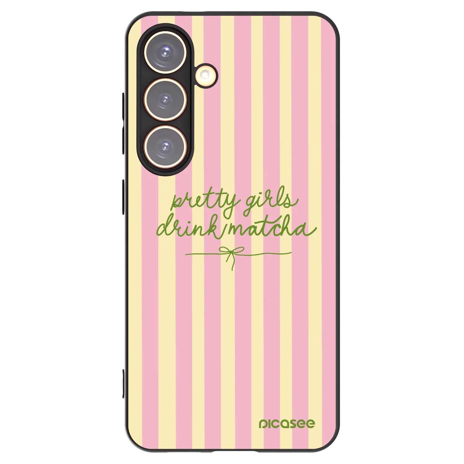 Picasee silikonový černý obal pro Samsung Galaxy S24 S921B 5G - Pretty matcha