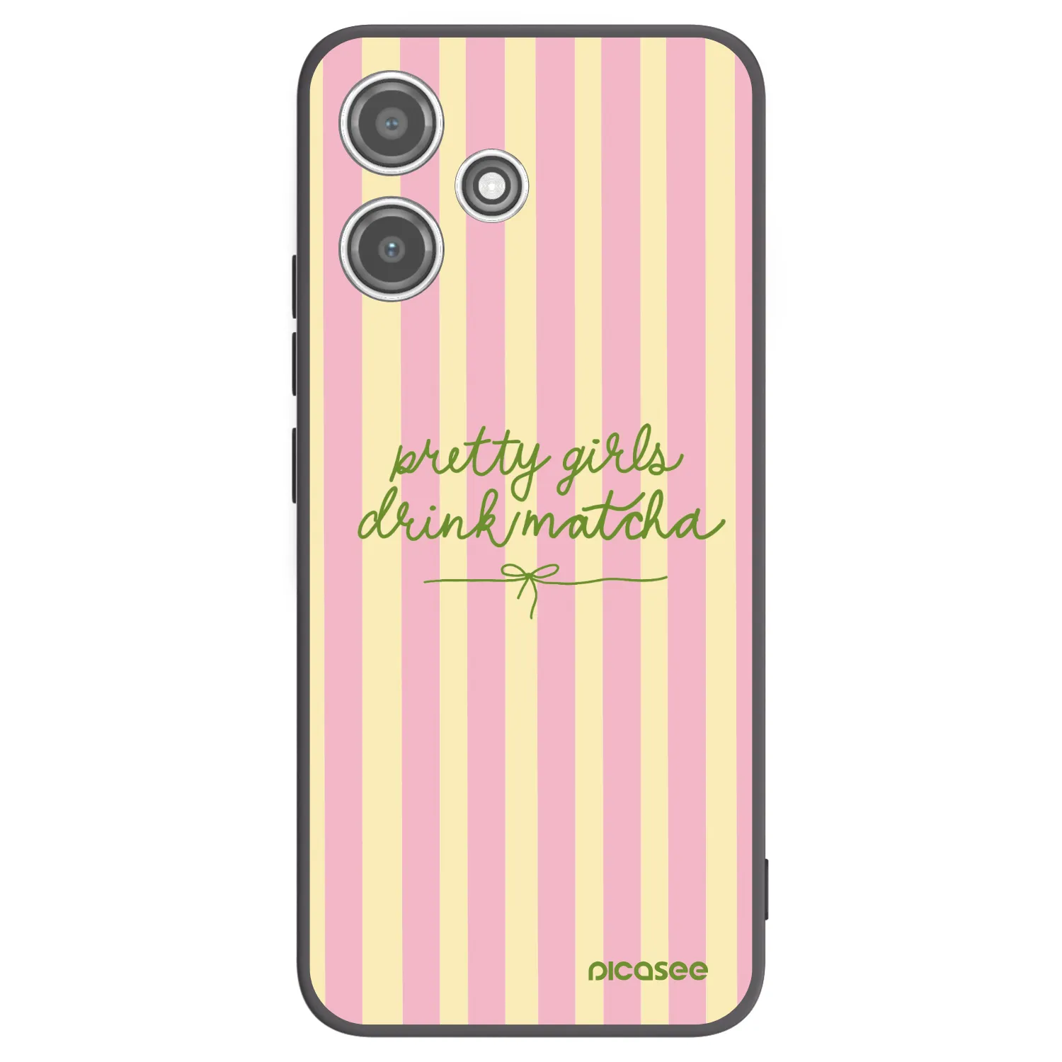 Picasee silikonový černý obal pro Xiaomi Redmi 12 5G - Pretty matcha