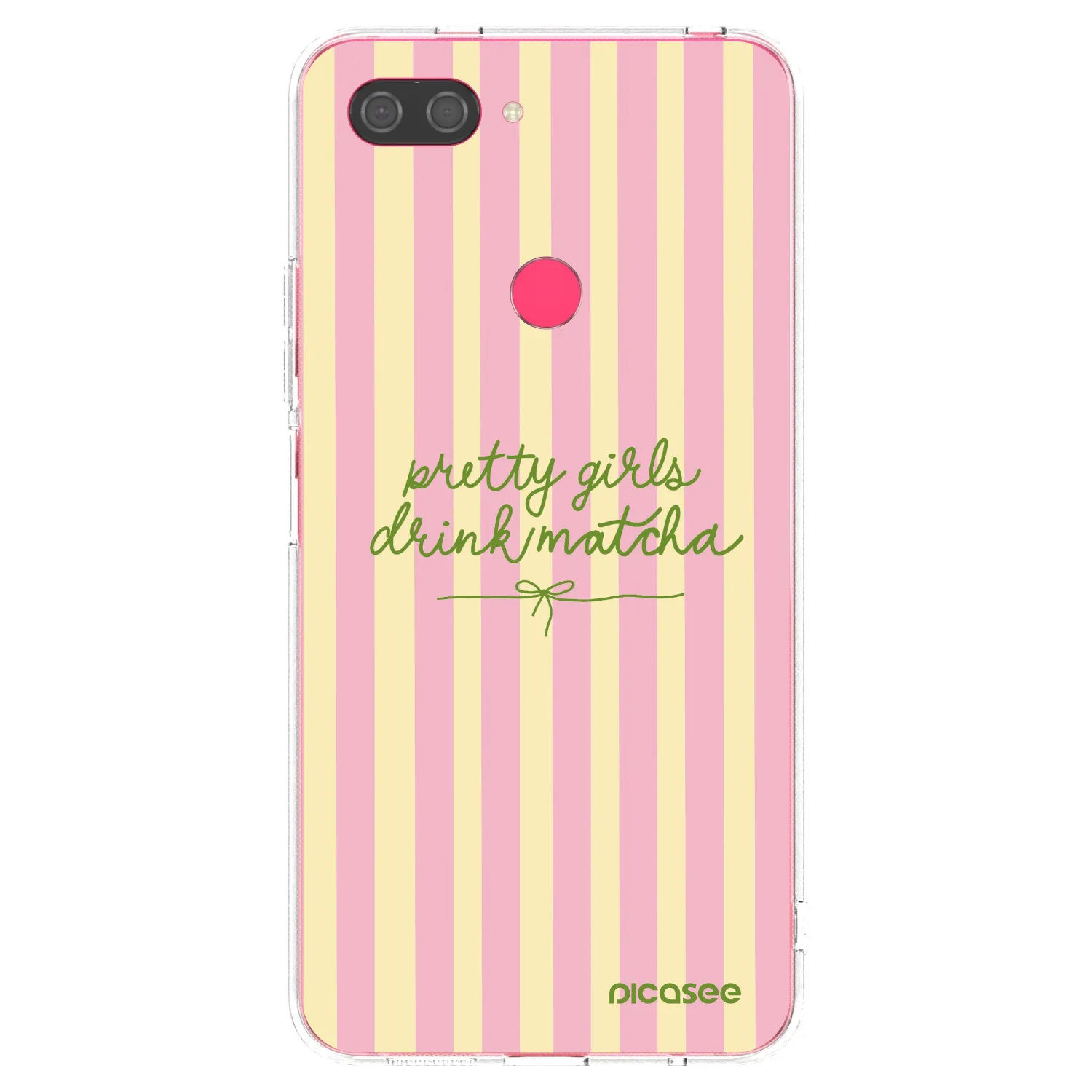 Picasee silikonový průhledný obal pro Xiaomi Mi 8 Lite - Pretty matcha