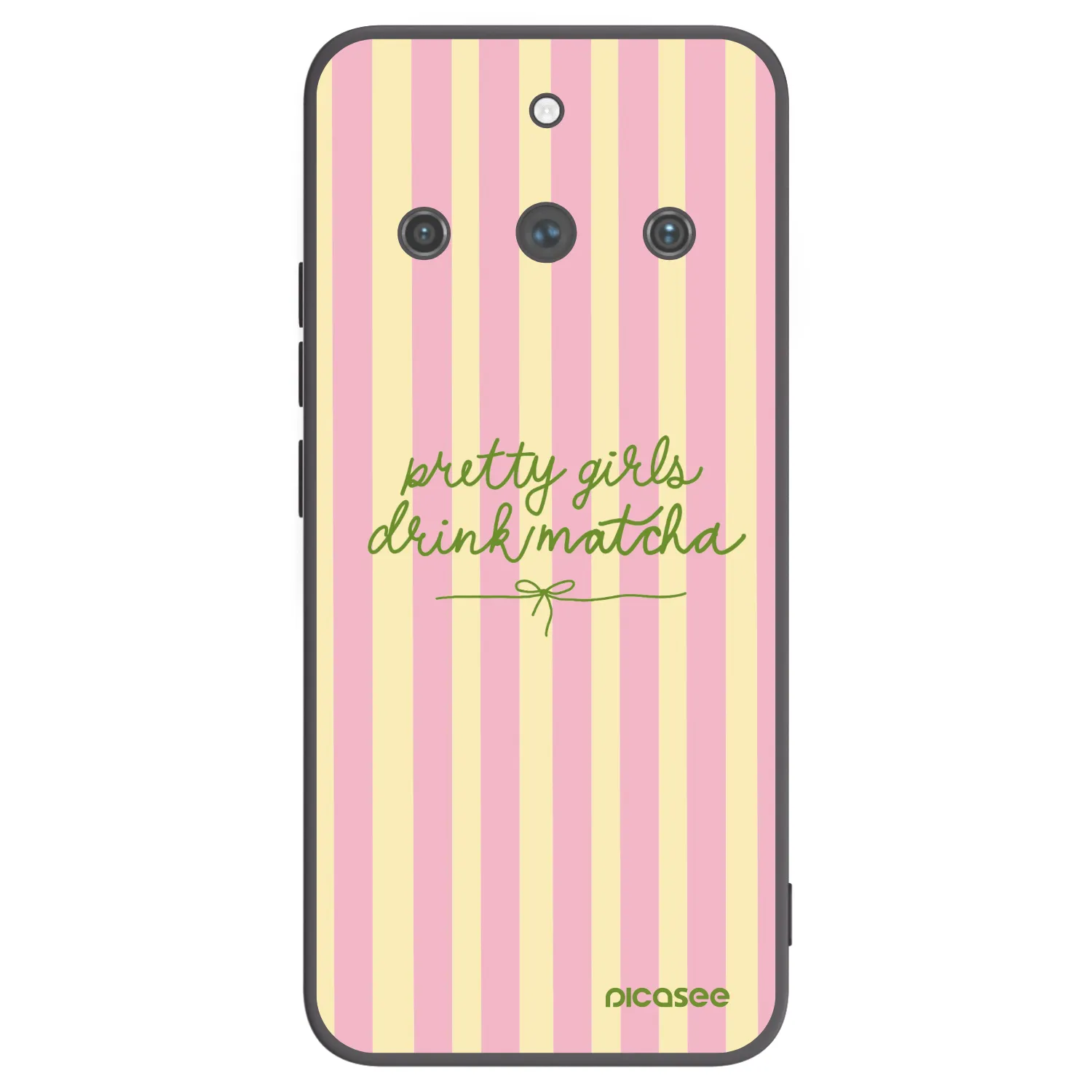 Picasee silikonový černý obal pro Realme 11 Pro+ - Pretty matcha