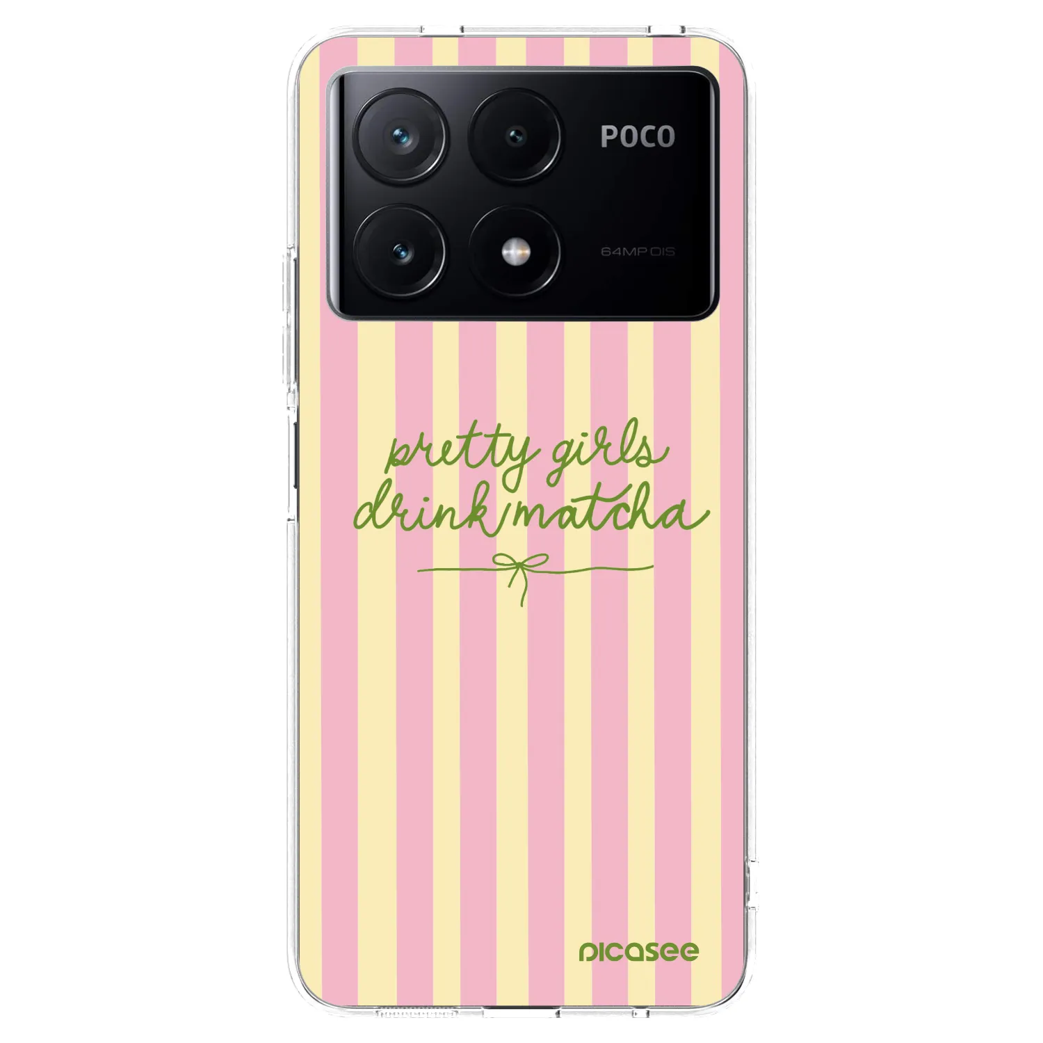 Picasee silikonový průhledný obal pro Xiaomi Poco X6 Pro - Pretty matcha