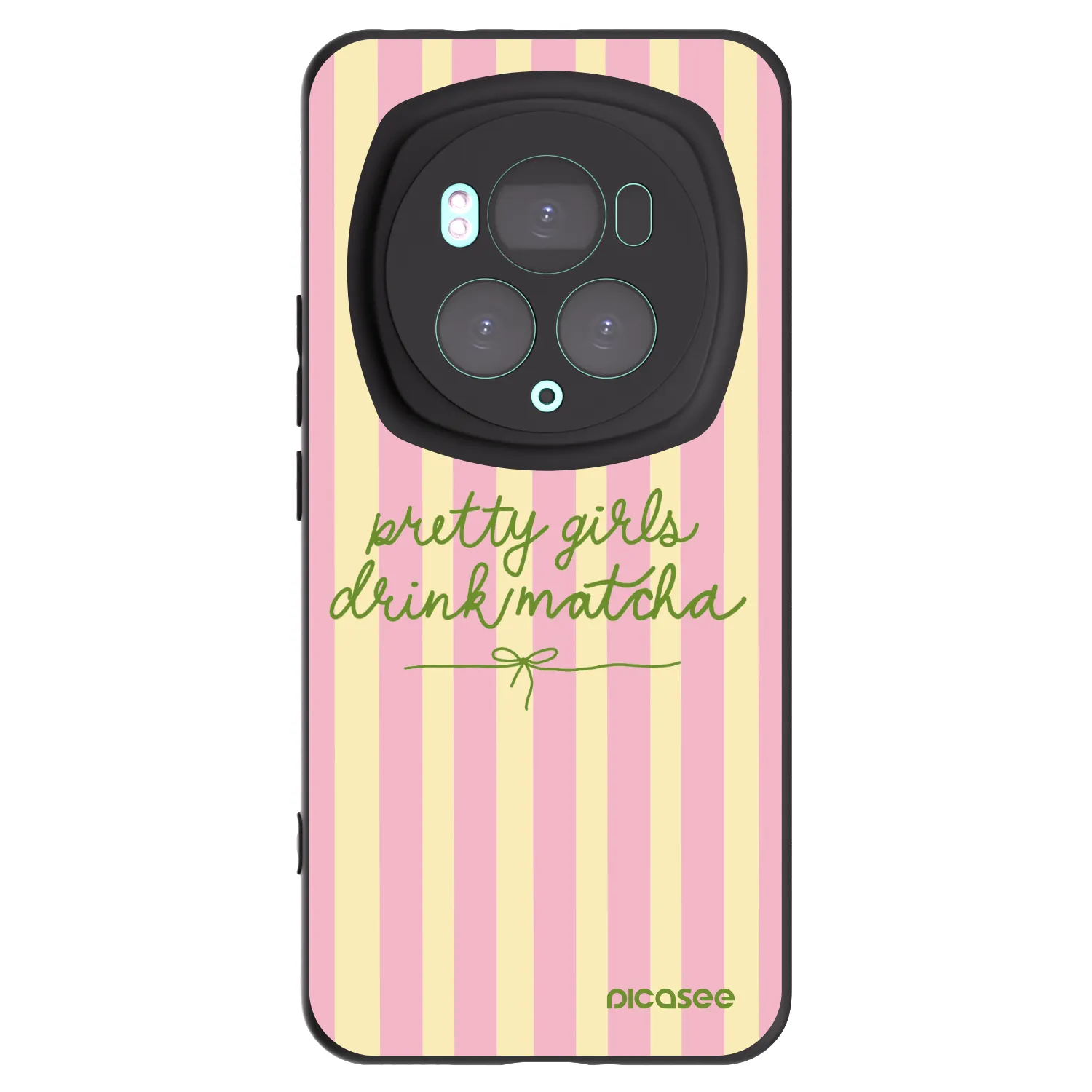 Picasee silikonový černý obal pro Honor Magic6 Pro - Pretty matcha