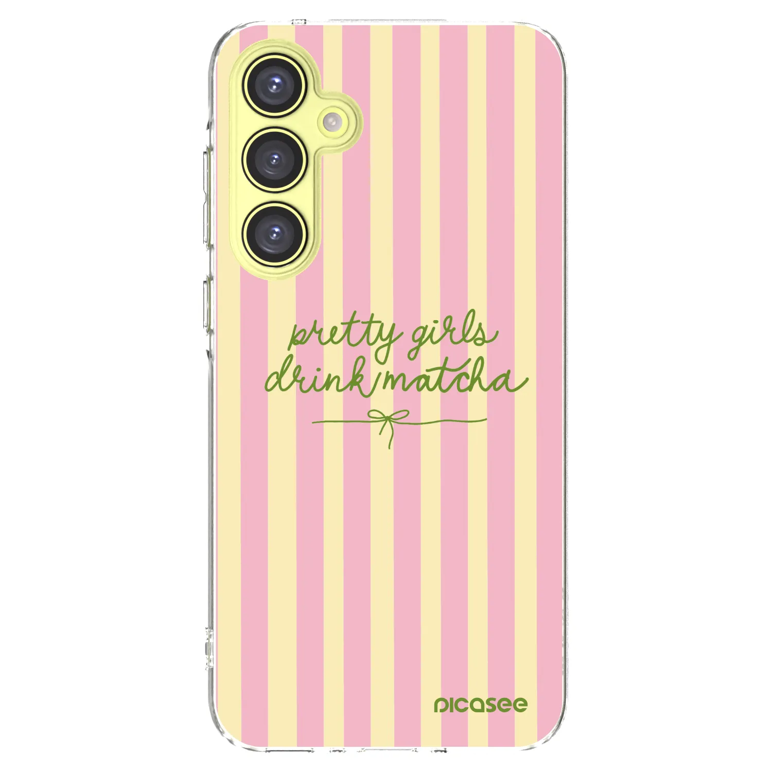 Picasee silikonový průhledný obal pro Samsung Galaxy A35 5G A356B - Pretty matcha