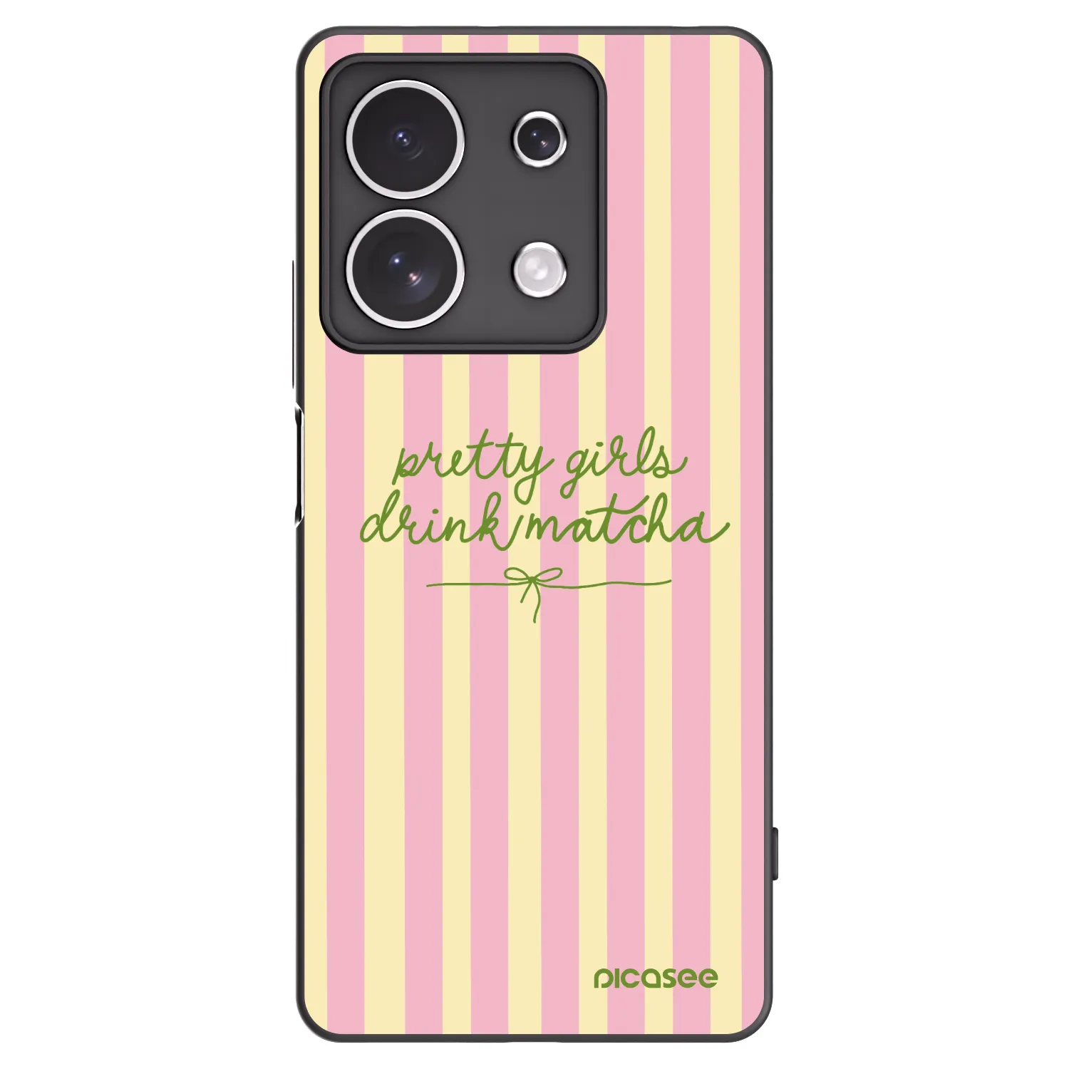Picasee silikonový černý obal pro Xiaomi Redmi Note 13 4G - Pretty matcha
