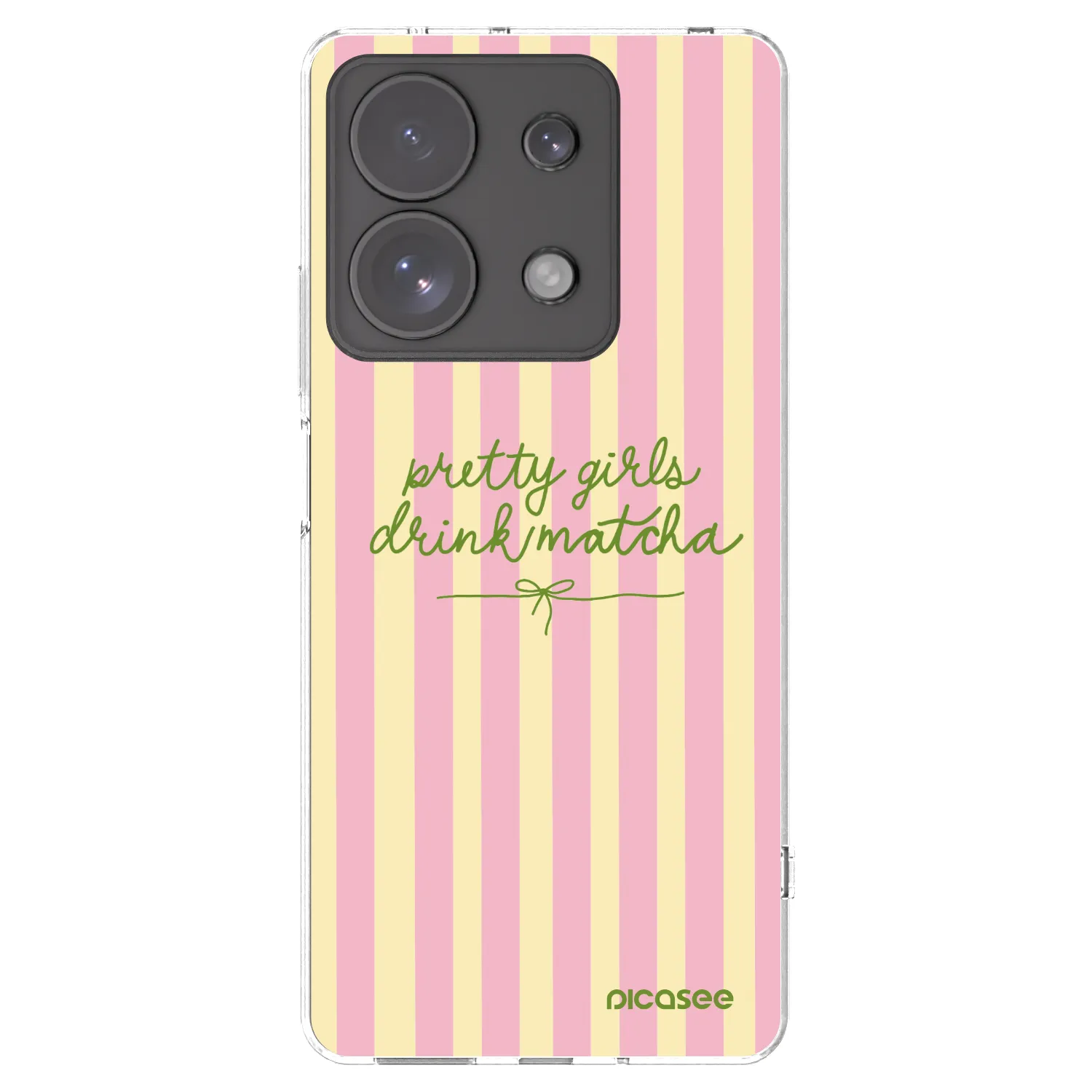 Picasee silikonový průhledný obal pro Xiaomi Redmi Note 13 Pro 4G - Pretty matcha